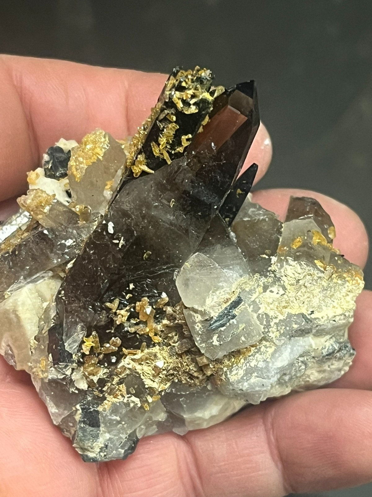 Beautiful smoky quartz crystals from Malawi