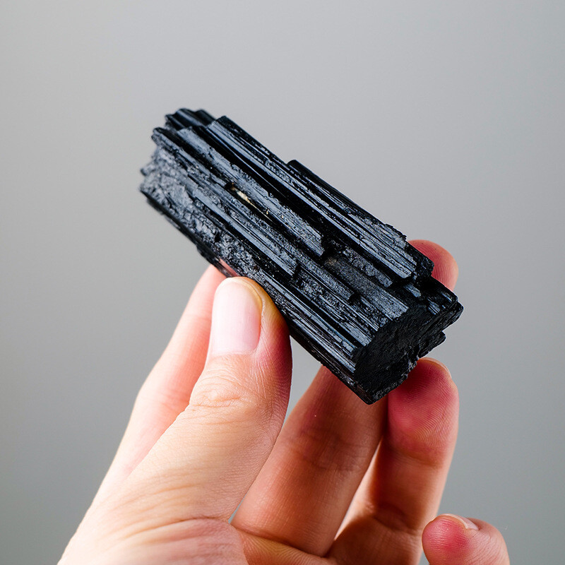 100g Black Tourmaline Stone Logs Raw Natural A-Grade Haystack Crystal Rods