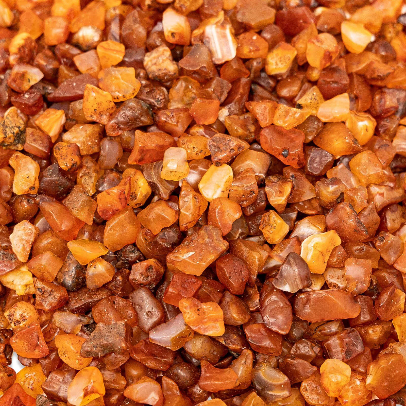 Tumbled Carnelian Crystals Chips Bulk Gemstone Beads Undrilled Natural Stones