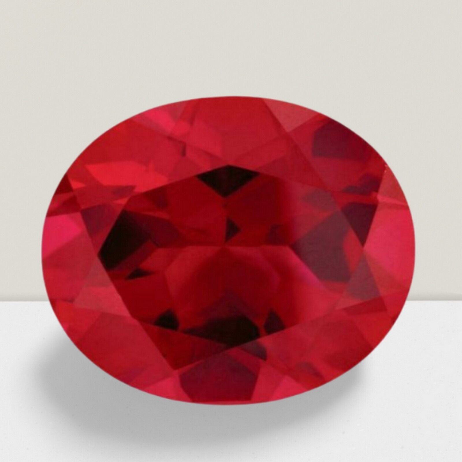 Ruby Oval Cut Gemstone 2.1 Cts – 10×8 mm Flawless Loose Gem