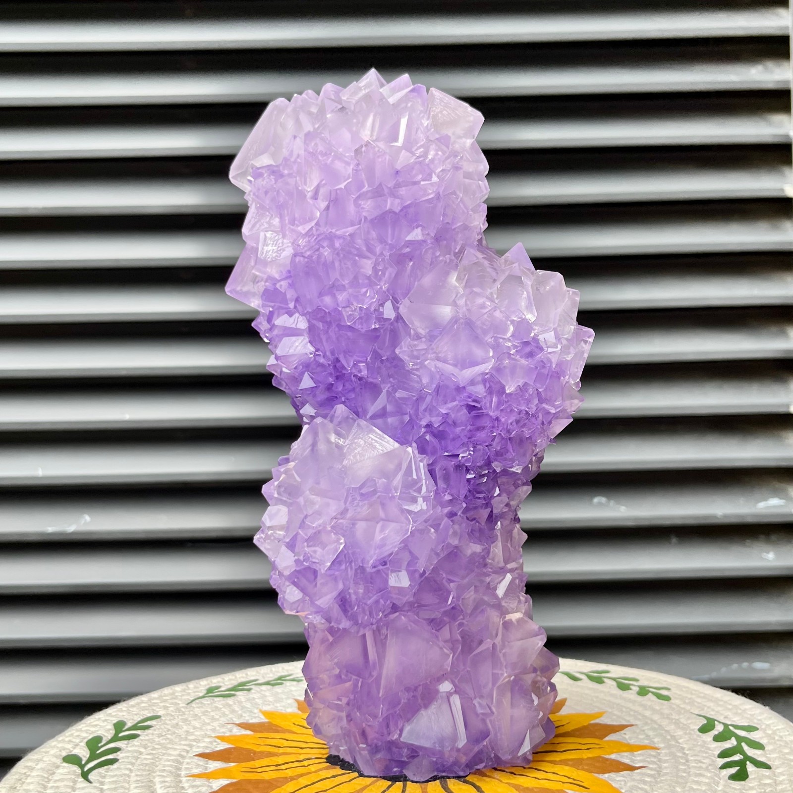 5.7 lb Alum Crystal Cluster Druzy Formation Tower Point Specimen