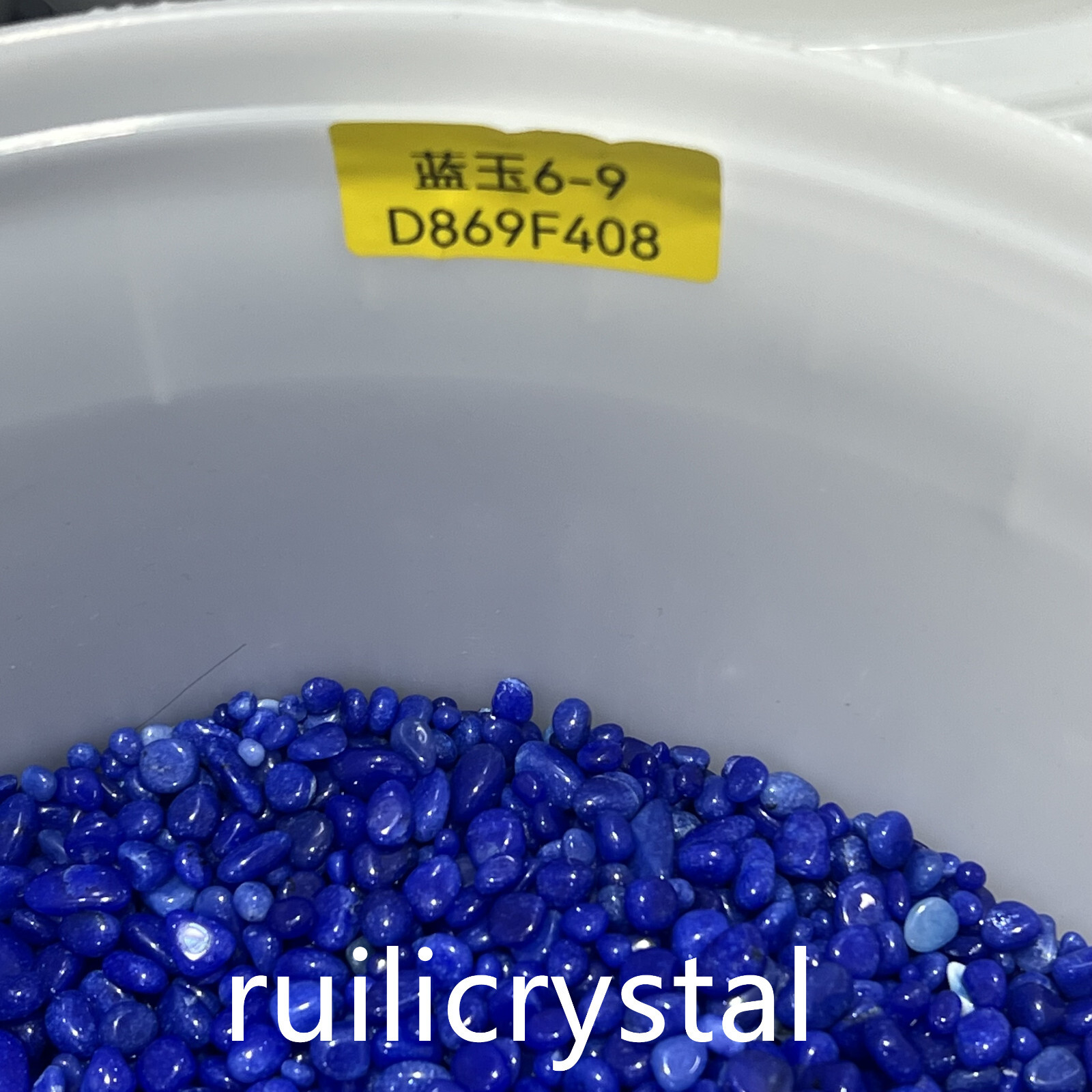 100g Beautiful Natural Blue jade Crystal Bulk Polished Stone Healing