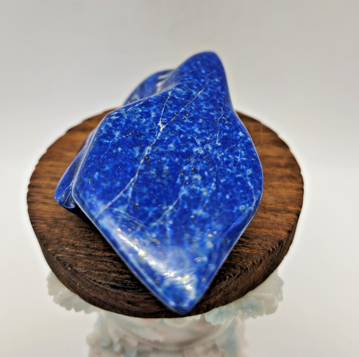 Polished Lapis Lazuli Mineral Specimen Stone Crystal Freeform 286.51g Gemstone