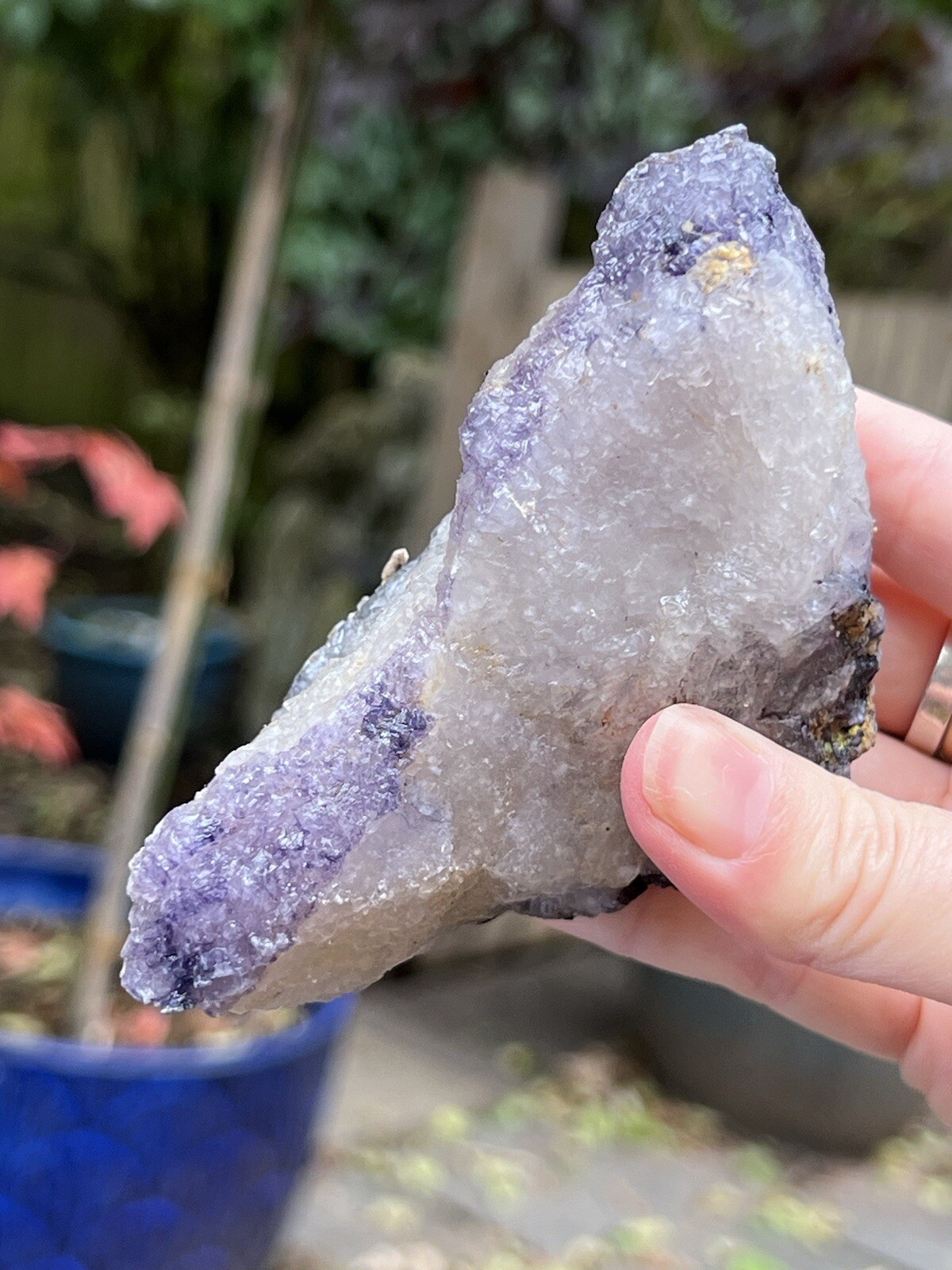 Blue John Fluorite Mineral Specimen United Kingdom 400g 15