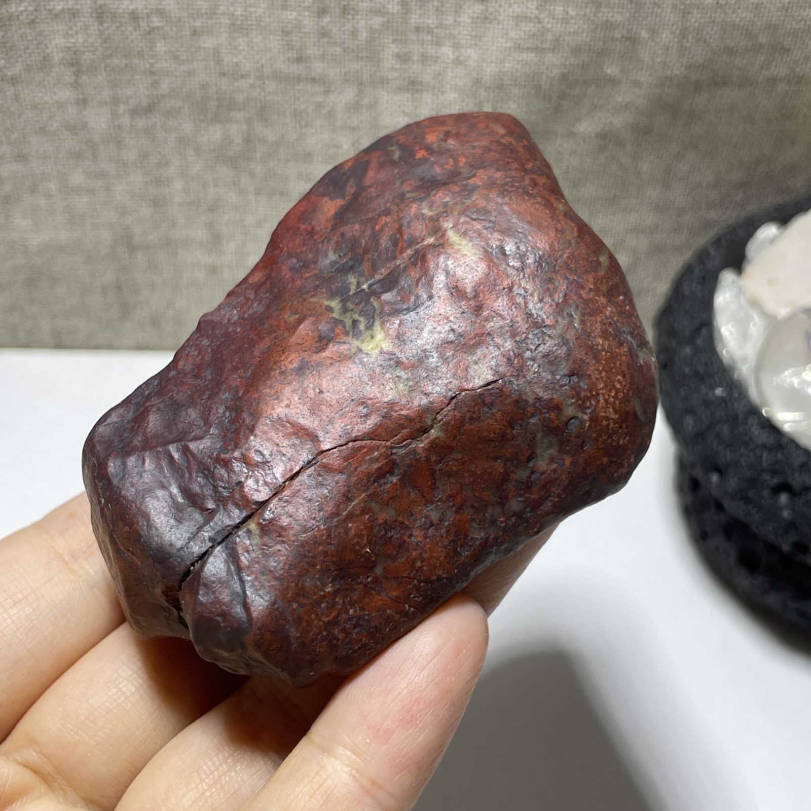 167g Natural Iddingsite meteorite specimen raw stone from China a6226