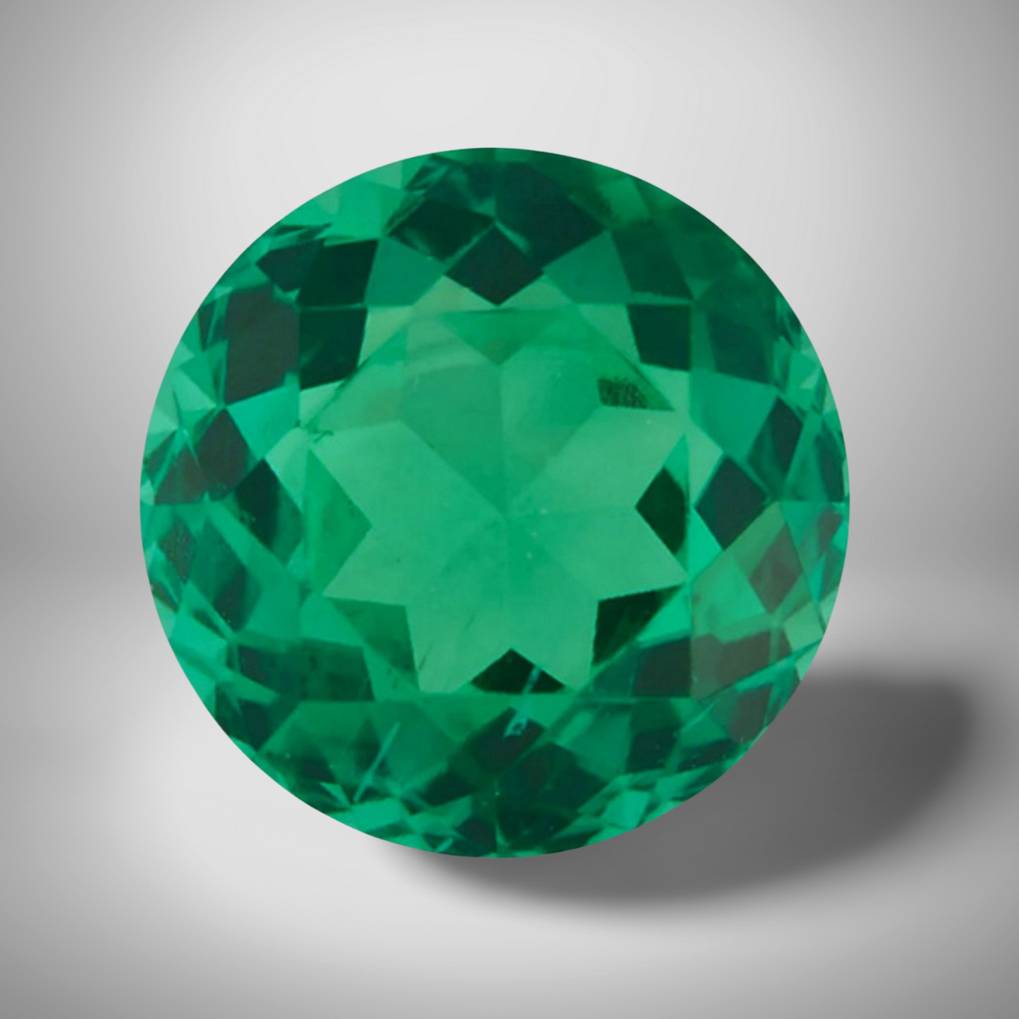 Emerald Round Cut Gemstone 0.16 Cts – 3 mm Vivid Precious Jewelry Gem