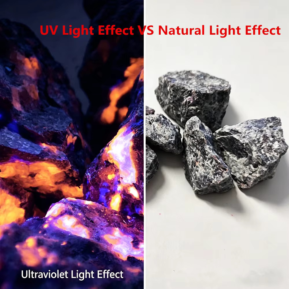 Yooperlite Fluorescent Raw Stone Energy Reiki Crystal Home Decor