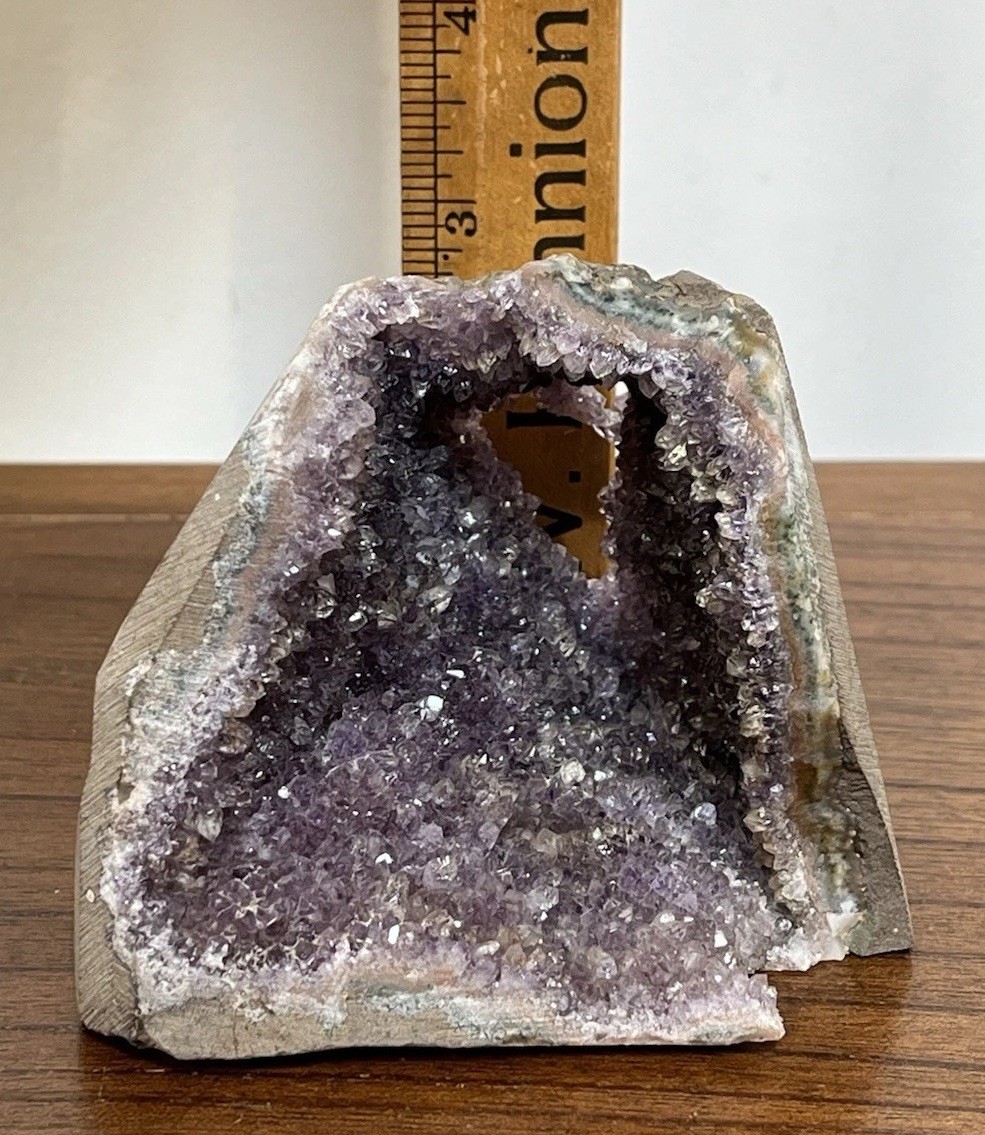 Natural Amethyst Cluster Quartz Crystal Druzy Geode Stone Reiki Healing Desk