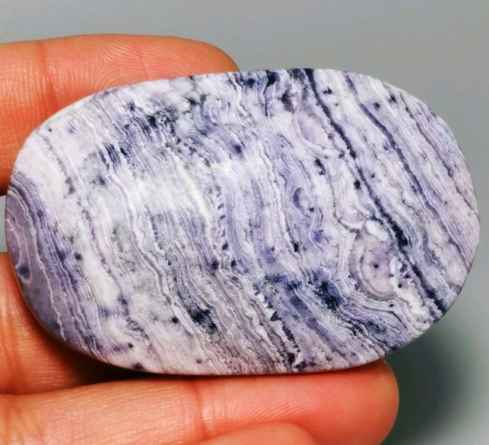 68g (2.4oz) Tiffany Stone Palmstone Bertrandite Opalized Fluorite Crystal