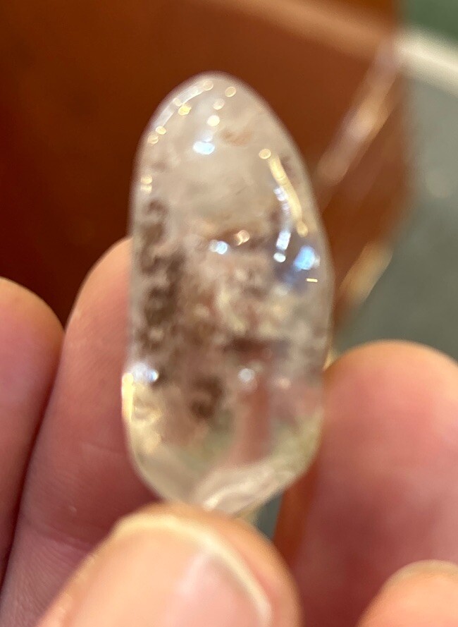 10 Pieces Of Tumbled Inclusion Quartz Average Size 10 Grams