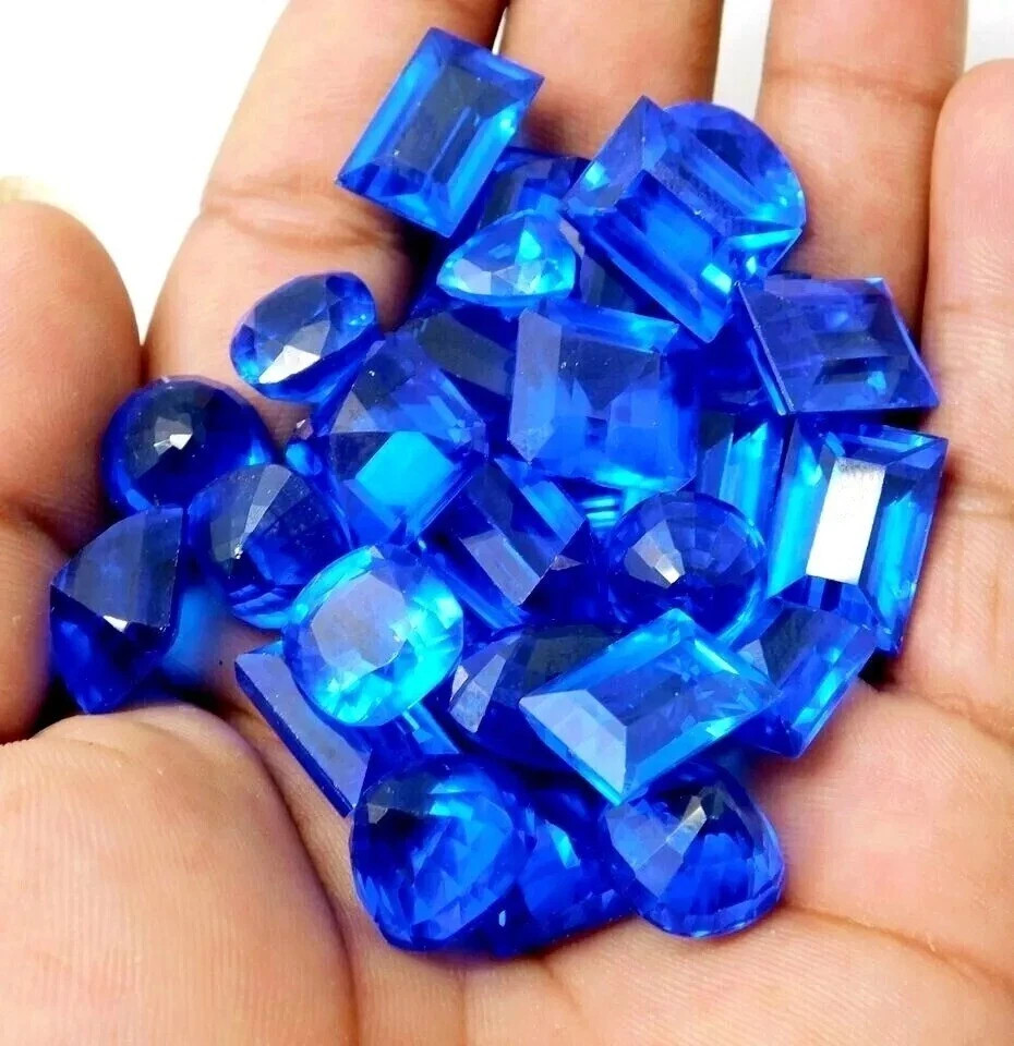 105 Ct+ Natural Tanzania Blue Tanzanite Mixed Cut Certified Lot Loose Gemstone