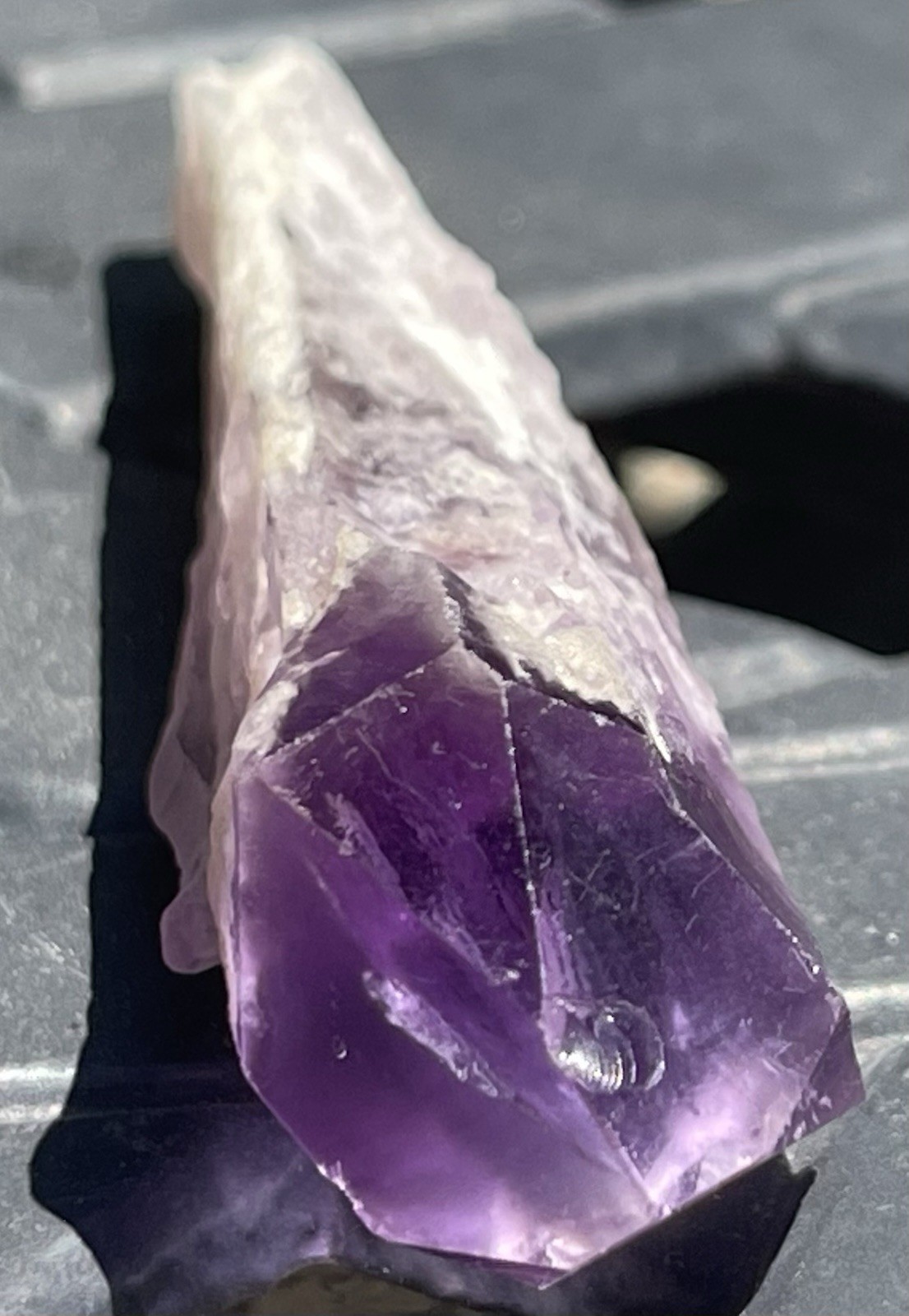 Amethyst Scepter Crystal 31.01 Grams L 2 31/32” X 59/64” @the widest Uruguay