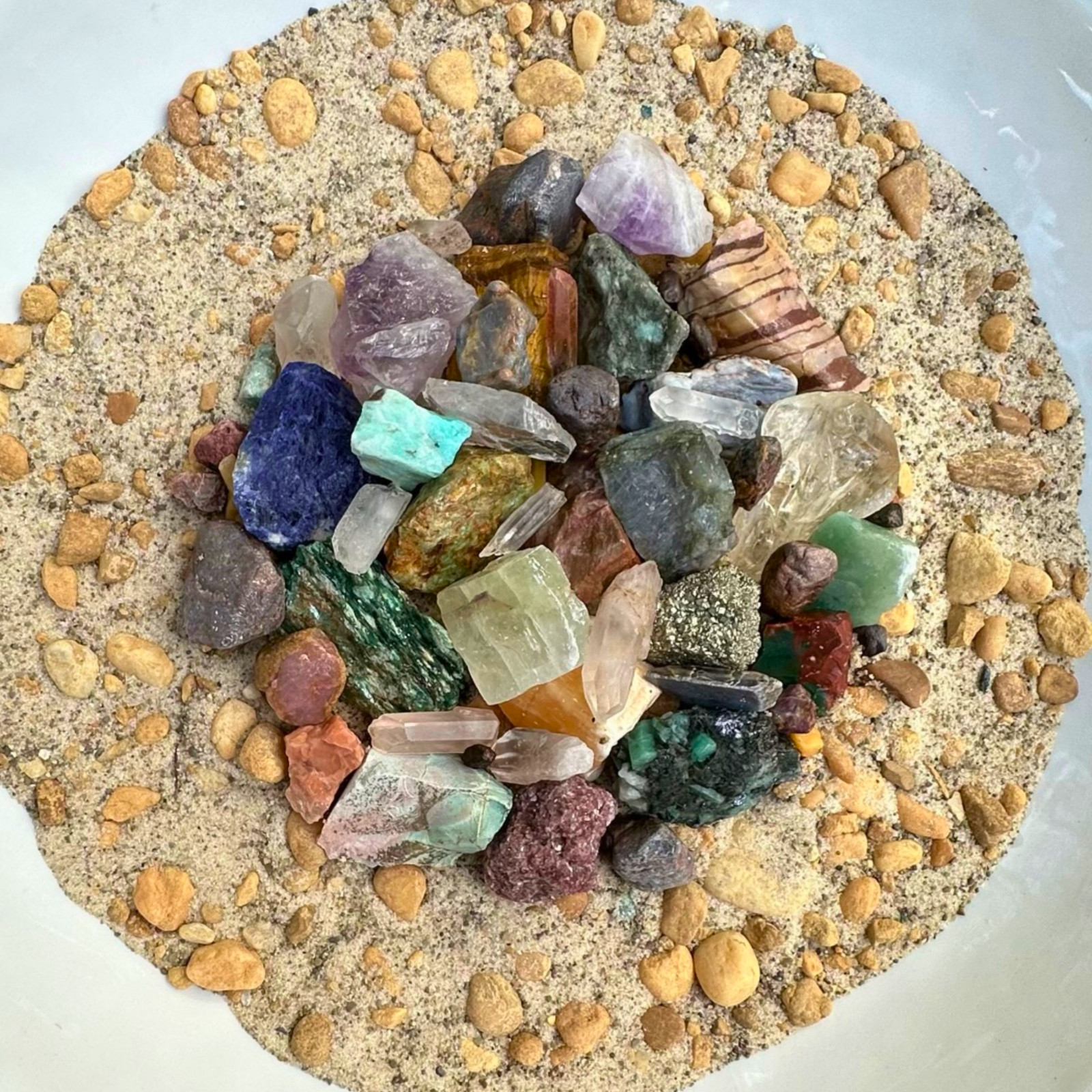 5 Pack “Ruby-Emerald-Sapphire” 5.5lb Gemstone Paydirt | Bulk Deal | Party Ideas