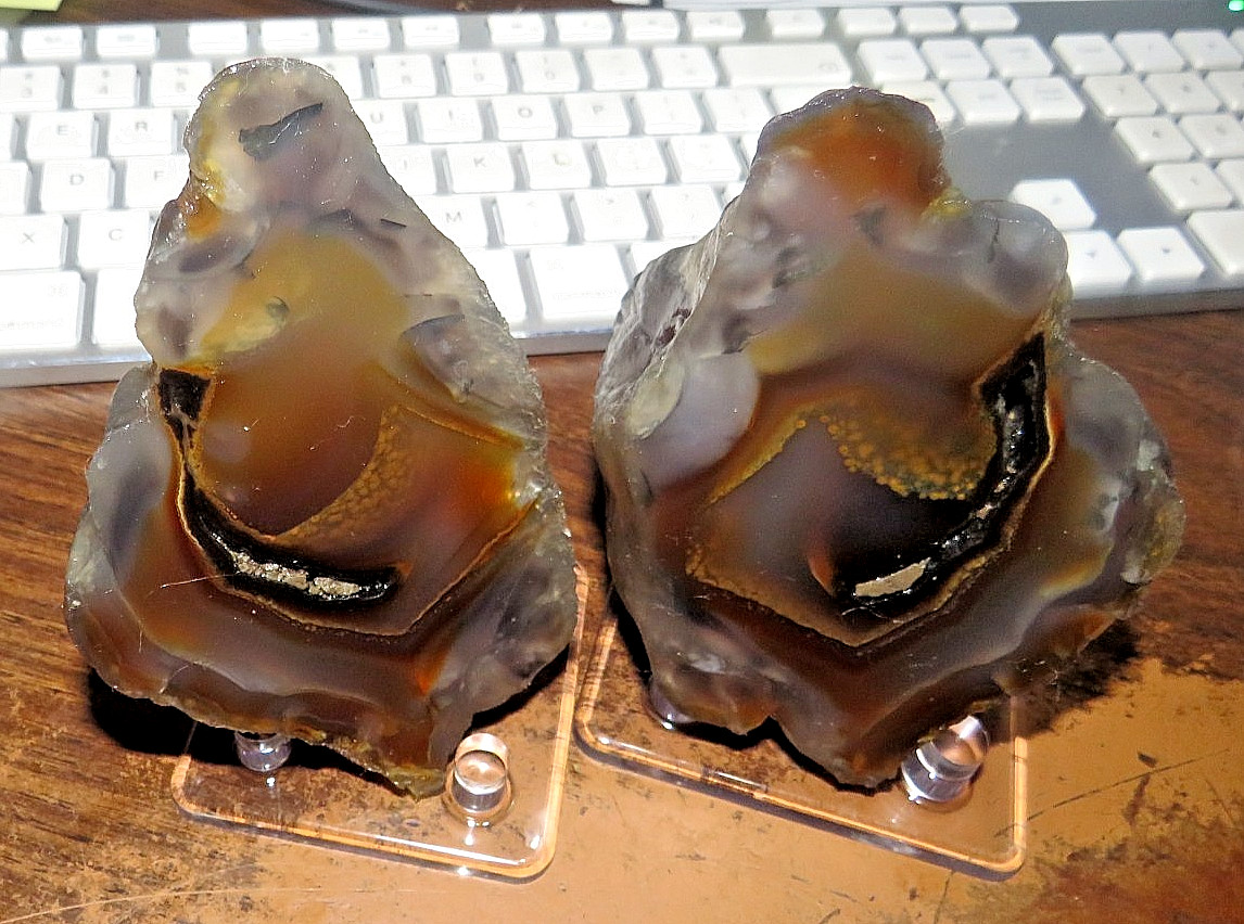1 BRAZILIAN AGATE GEODE BRAZIL UNOPENED PRICE IS FOR ONE 3 +INCH NODULE JAL
