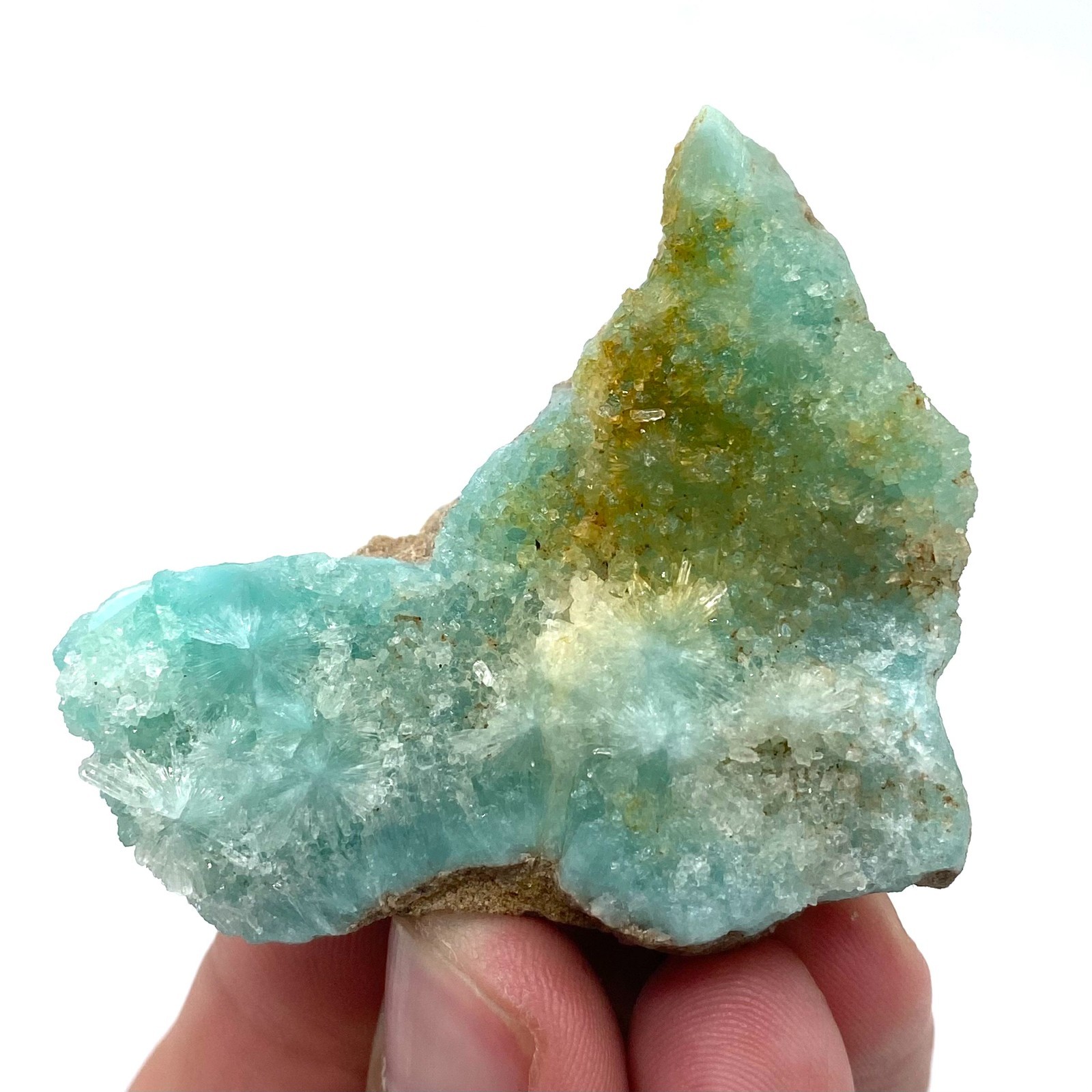 Flower Aragonite Cluster , Afghanistan Mineral Specimen , 41 Grams ,