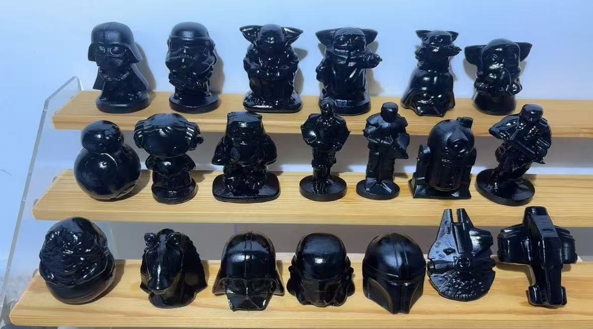 20pc Natural Obsidian Quartz Hand Carved Skull Crystal Reiki Healing Decor Gift