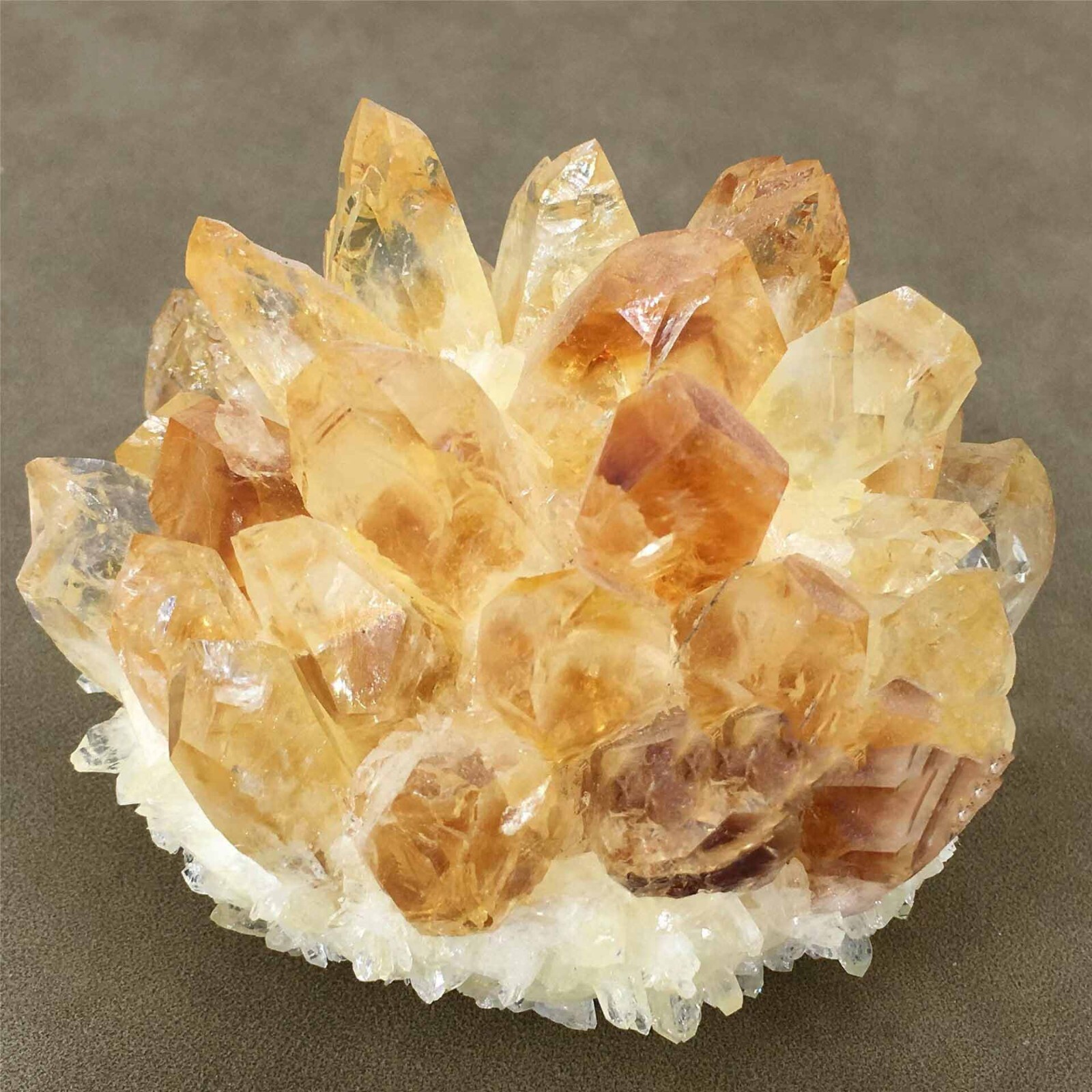 300G Large Citrine Quartz Geode Quartz Cluster Crystal Healing Reiki Home Decor