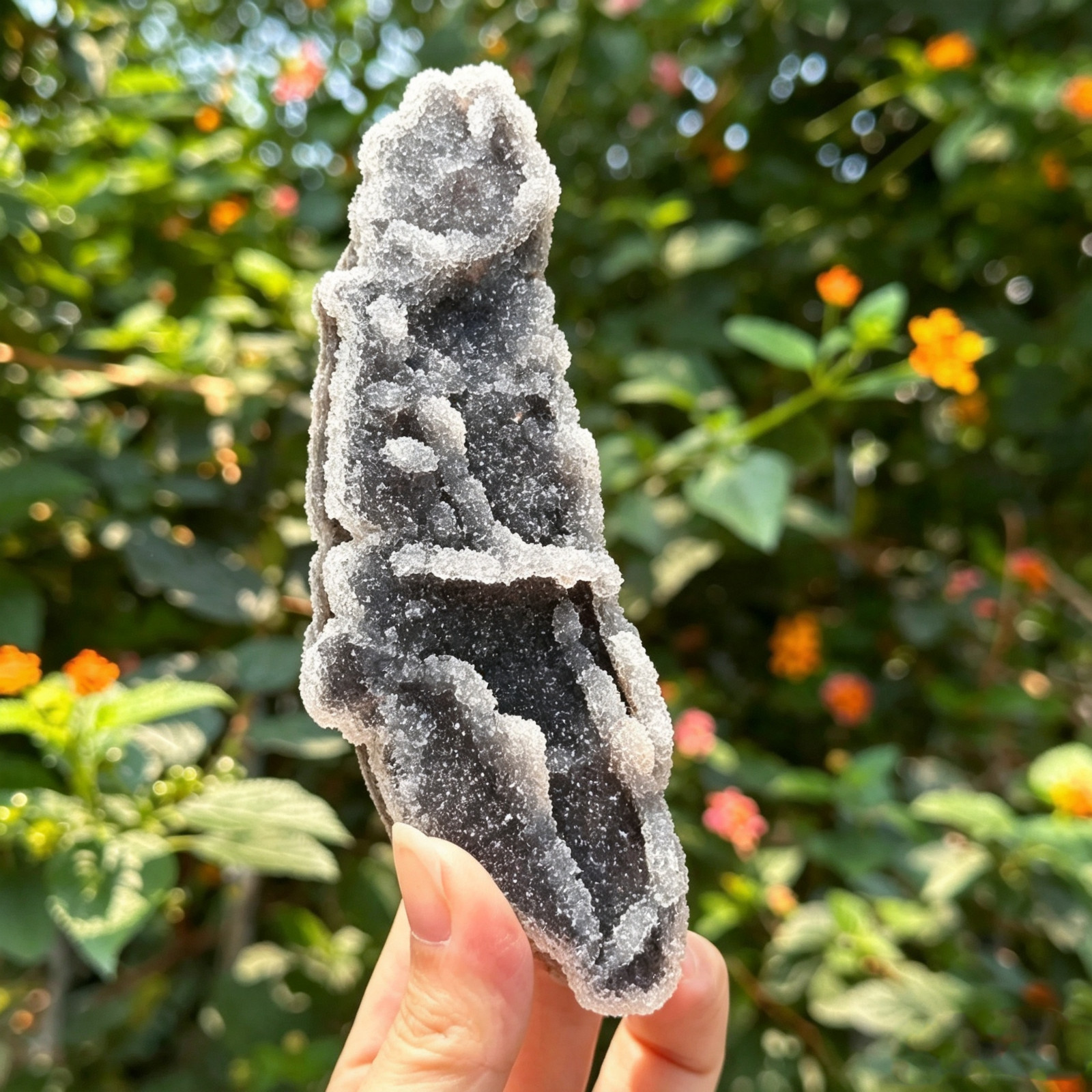 80-120g Natural Black Sphalerite Crystal Cluster Raw Mineral Specimen Home Decor