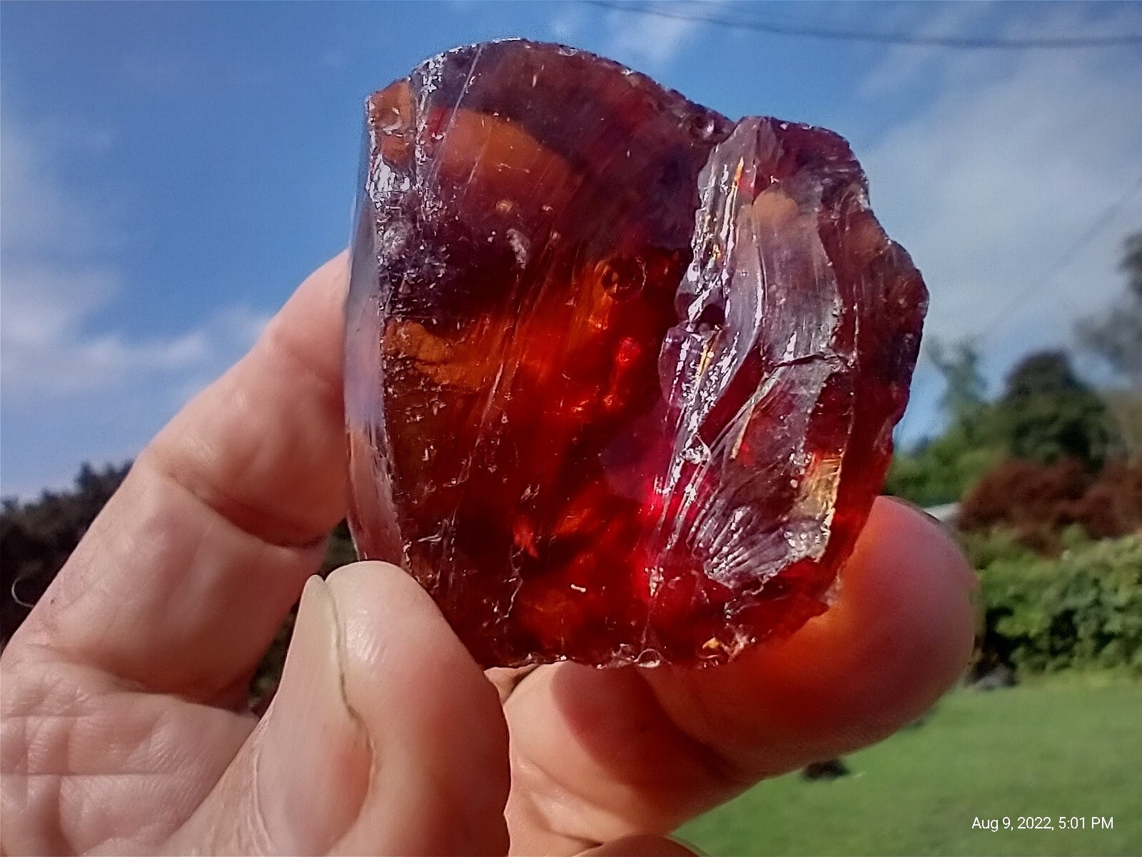 Spiritual Healing MASTER Amber Orange Andara Crystal 65 Gram