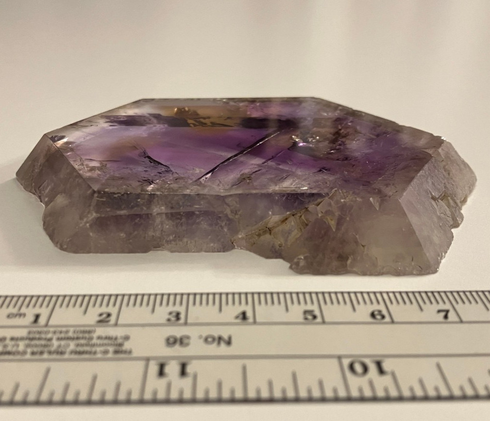 Excellent Polished Ametrine Slice from the Anay Mine Santa Cruz Bolivia 147g