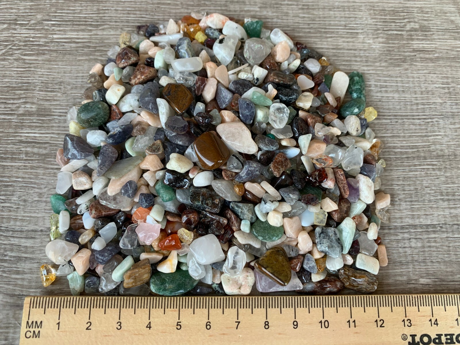 Tumbled Mix Semi Tumbled Gemstone Mini Chips 5 – 15 mm, Wholesale Bulk Lot