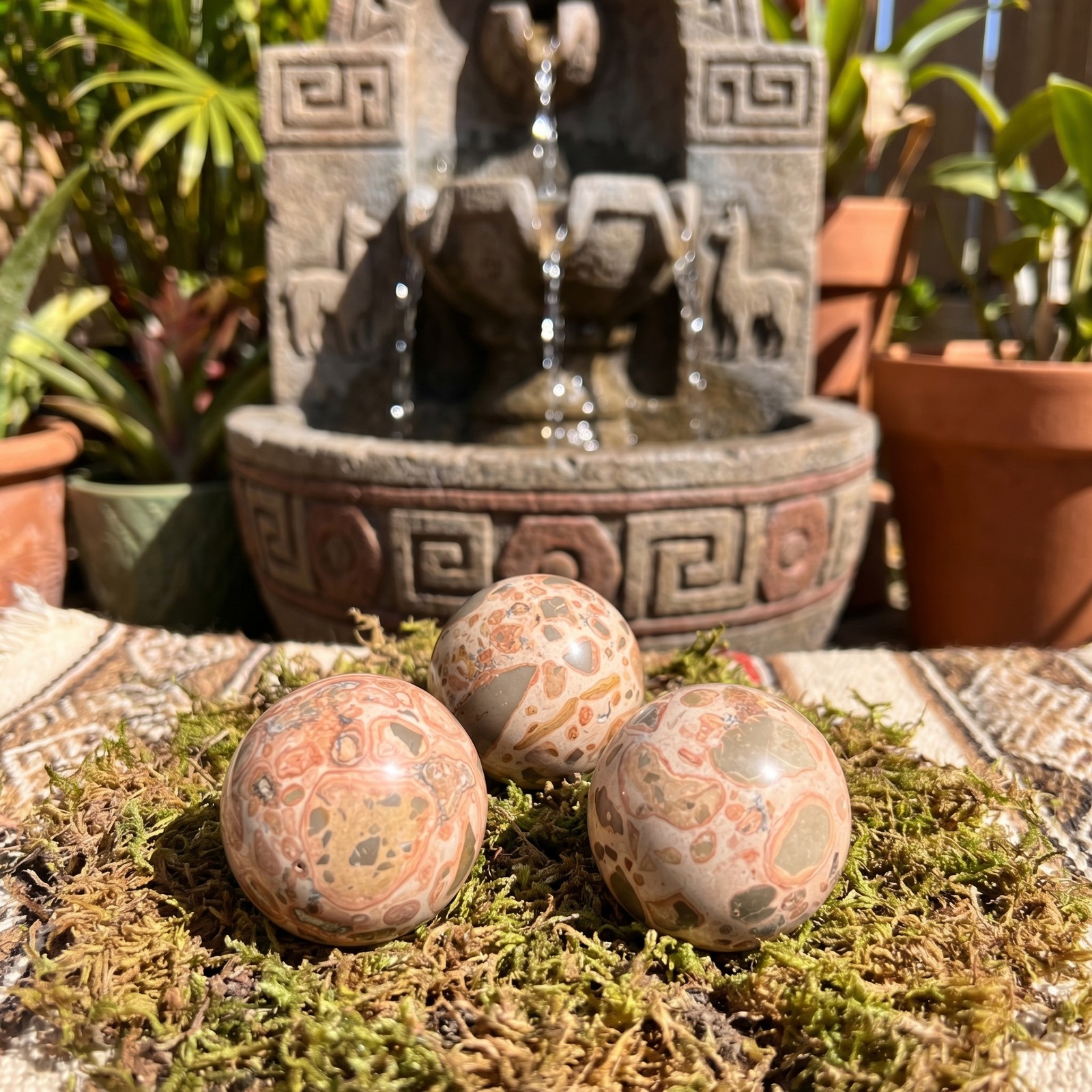 Leopardite Sphere (4 CM)(Leopard Skin Jasper) Bulk Wholesale Lot Polished