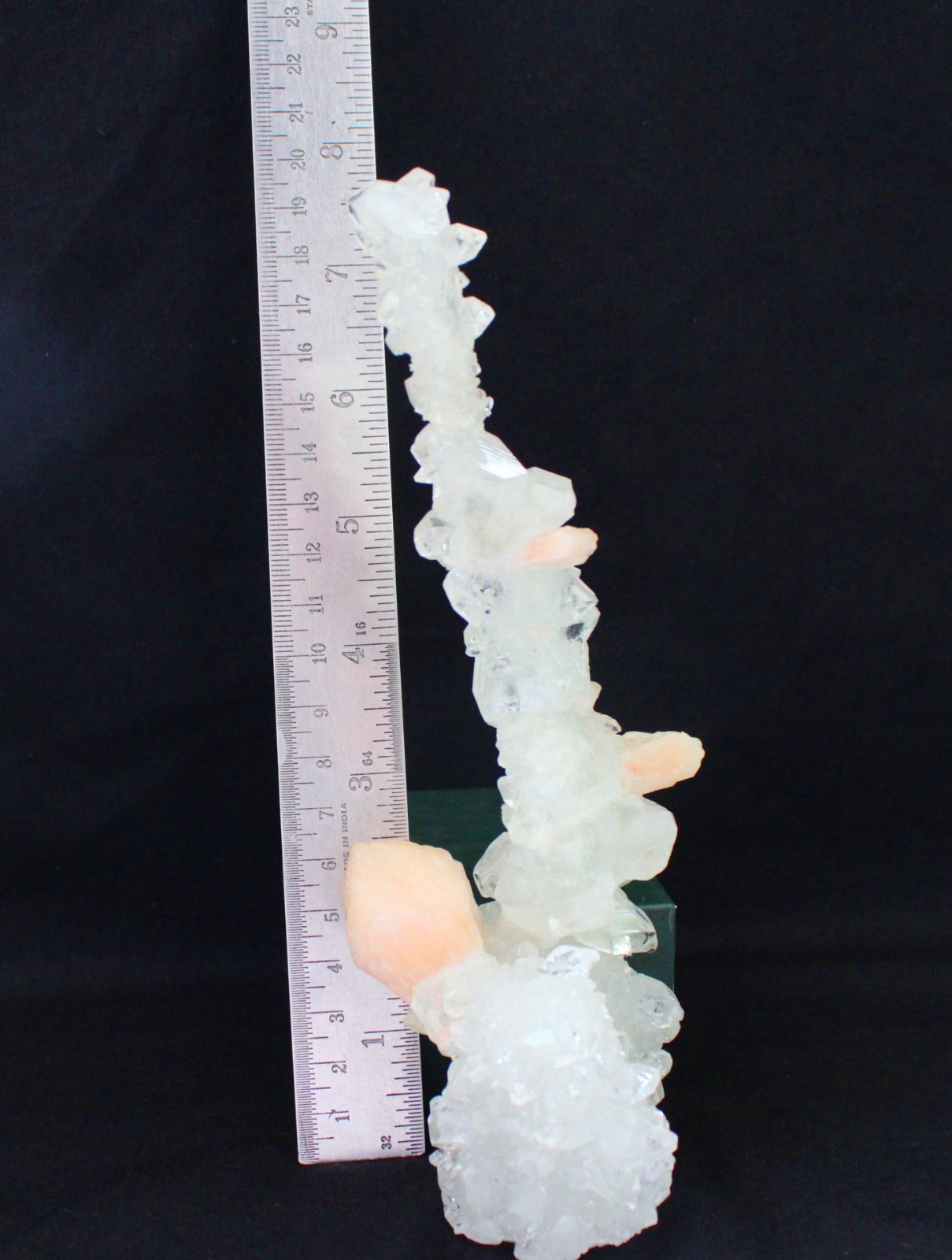 Apophyllite Crystals w/ Stilbite Formation Mineral Specimen