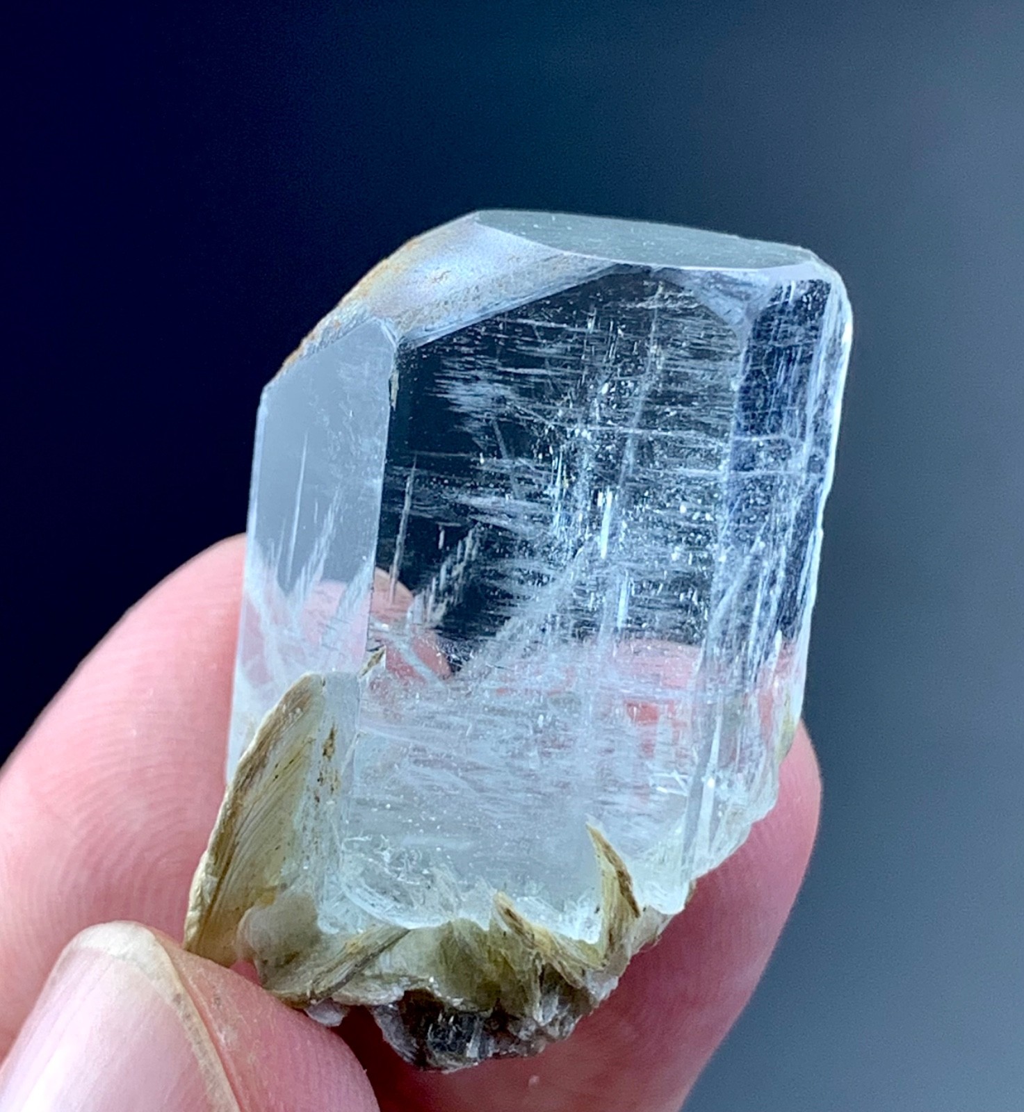 70 Carat Natural Cut Aquamarine Crystal Specimen From Skardu Pakistan