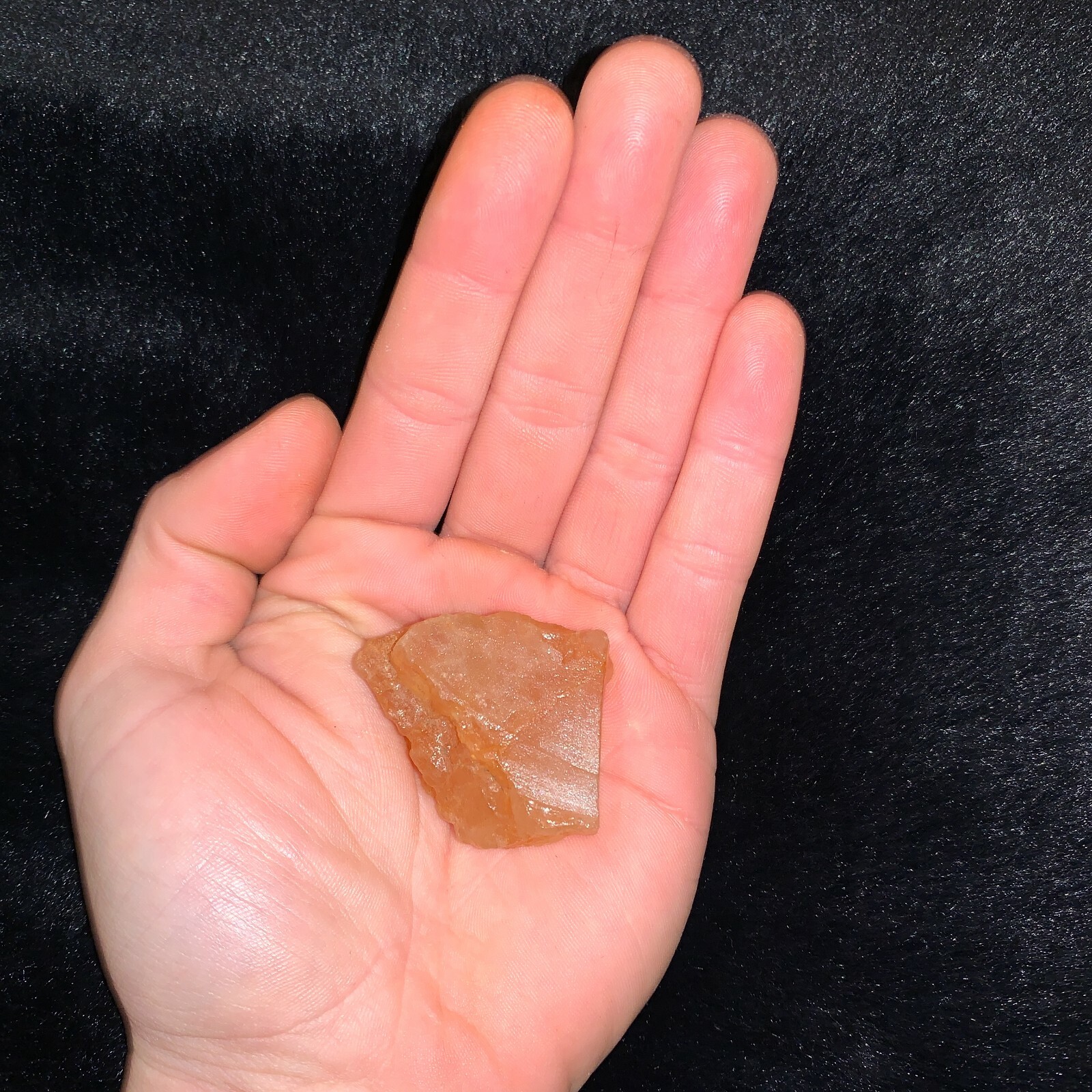 One (1) Charged Citrine Topaz Rough Gemstone + A FREE Selenite Charging Stick