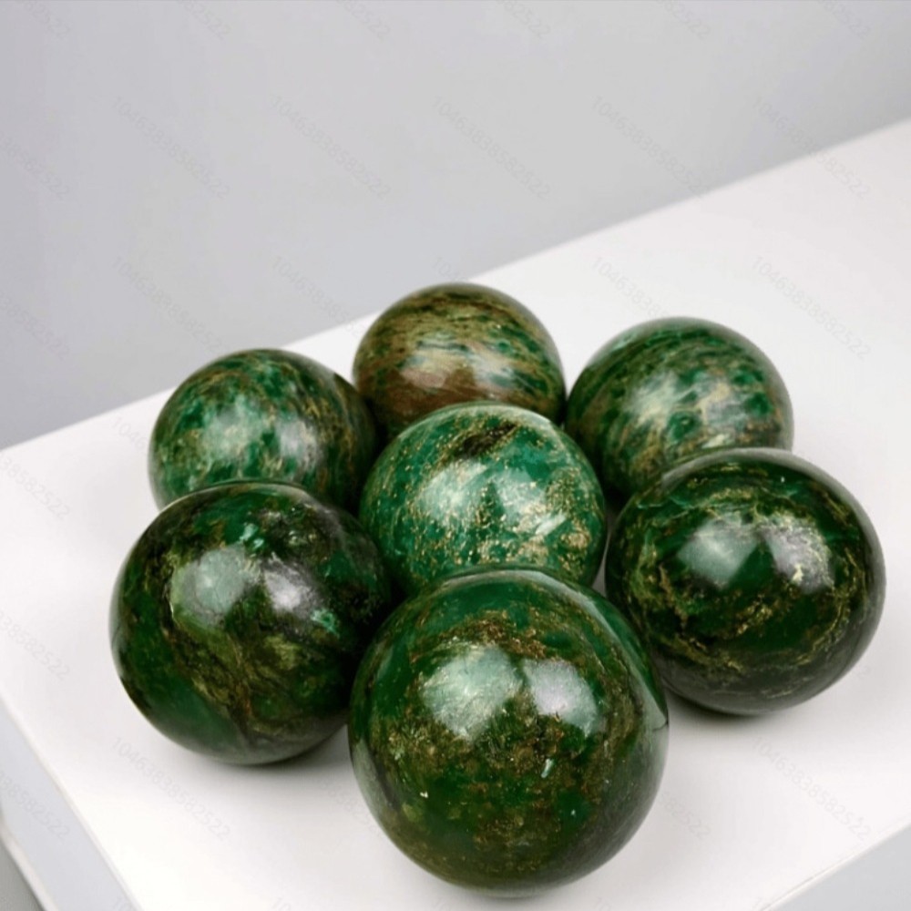 Natural Emerald Crystal Ball Sphere Polished Gemstone Home Decor Gift 5cm 1pcs