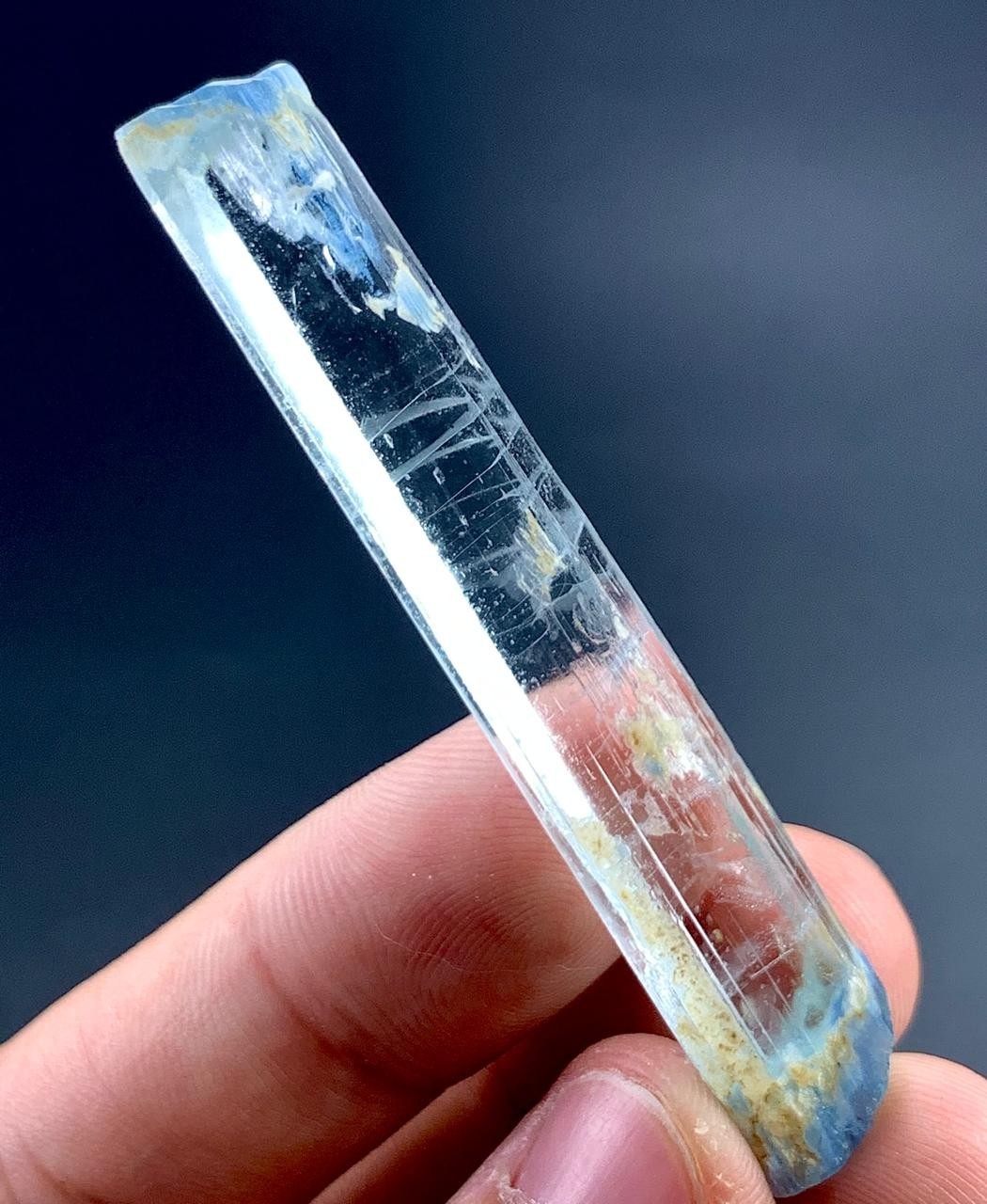 44 Carat DNA Inclusion Aquamarine Crystal From Haramosh Pakistan
