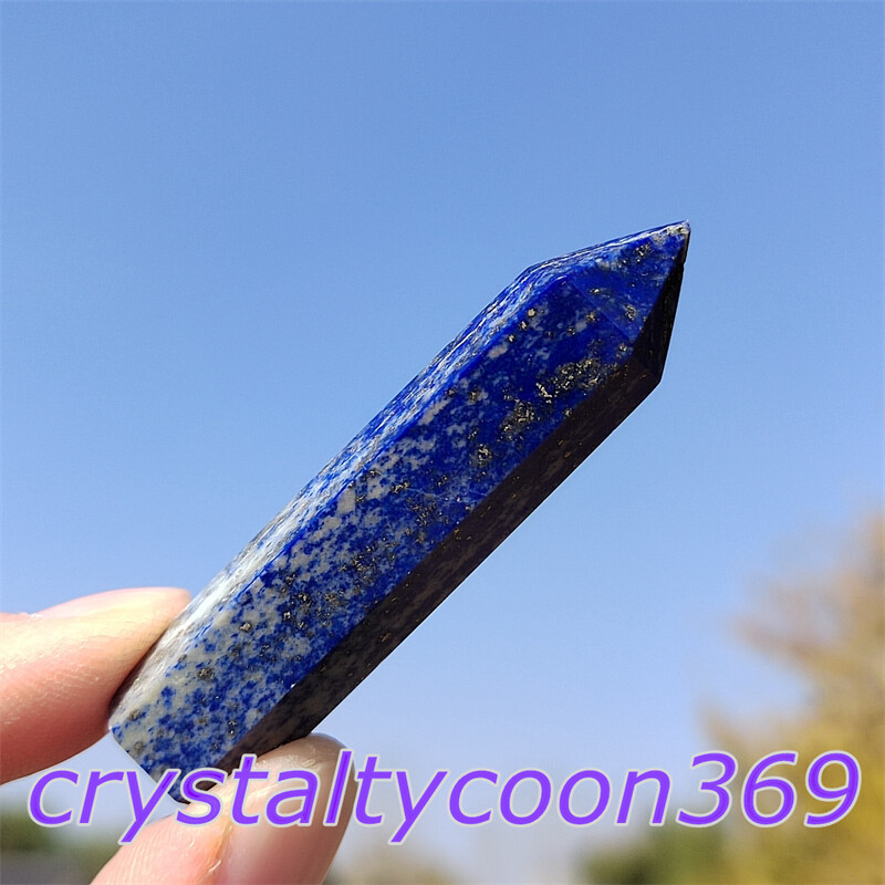 5pcs Natural Lapis lazuli Quartz Obelisk Crystal Wand Point Tower Healing 5.5cm