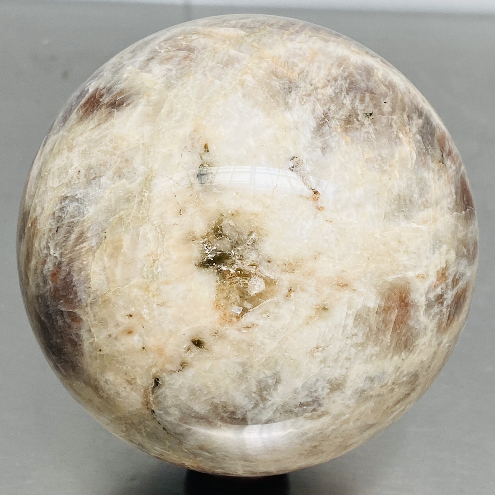 Natural Gray moonstone sphere quartz Crystal ball Healing 3160G (6.96LB)