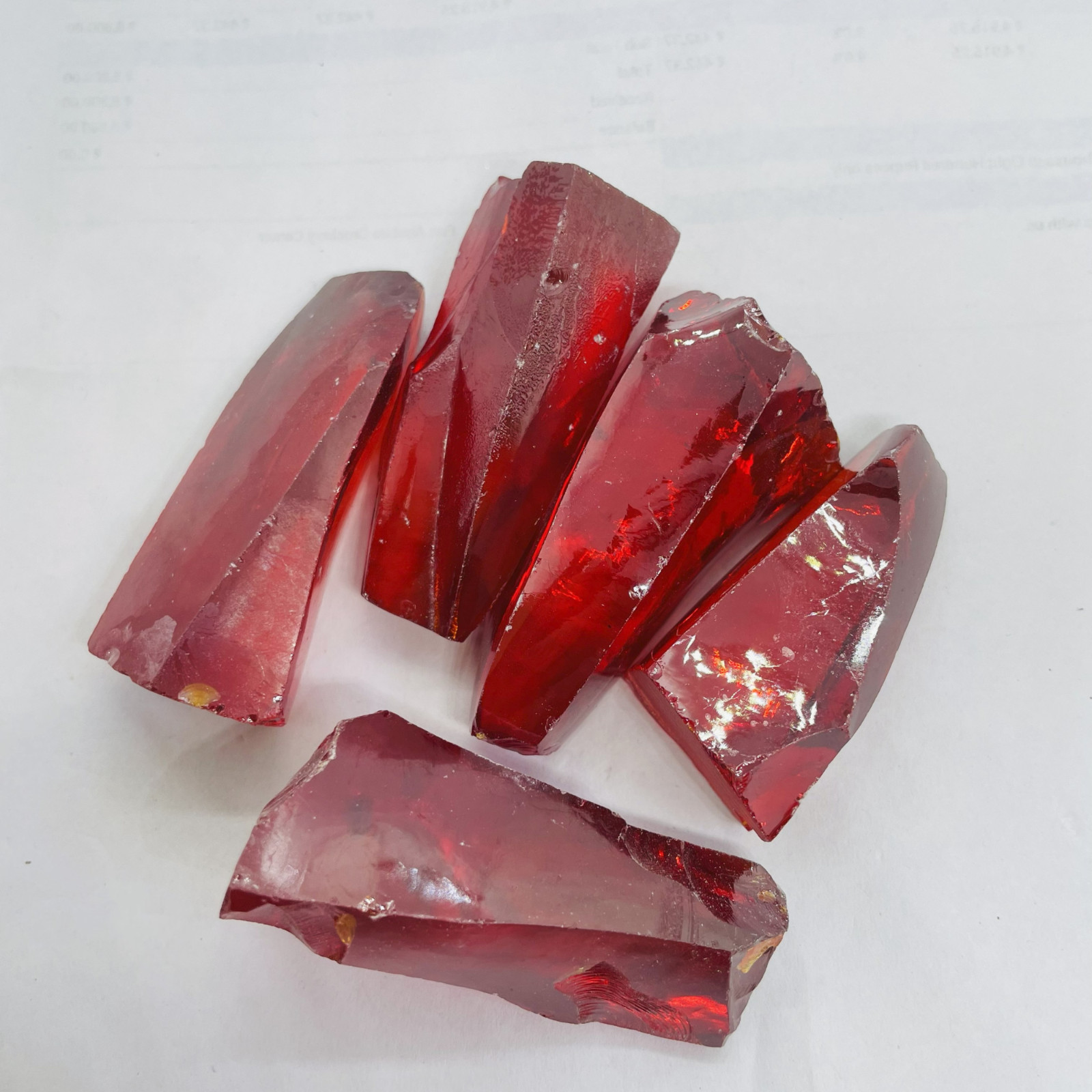 Red Ruby Zircon Crystal Rough 200-250ct| Healing Gemtone for Chakra Balancing