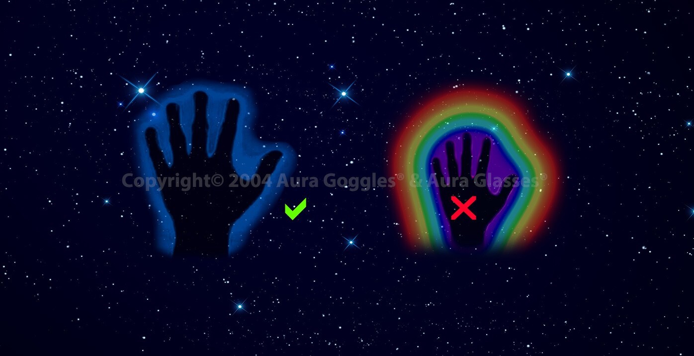 AURA GOGGLES dicyanin style hunting ghost reiki crystal paranormal weird wicca