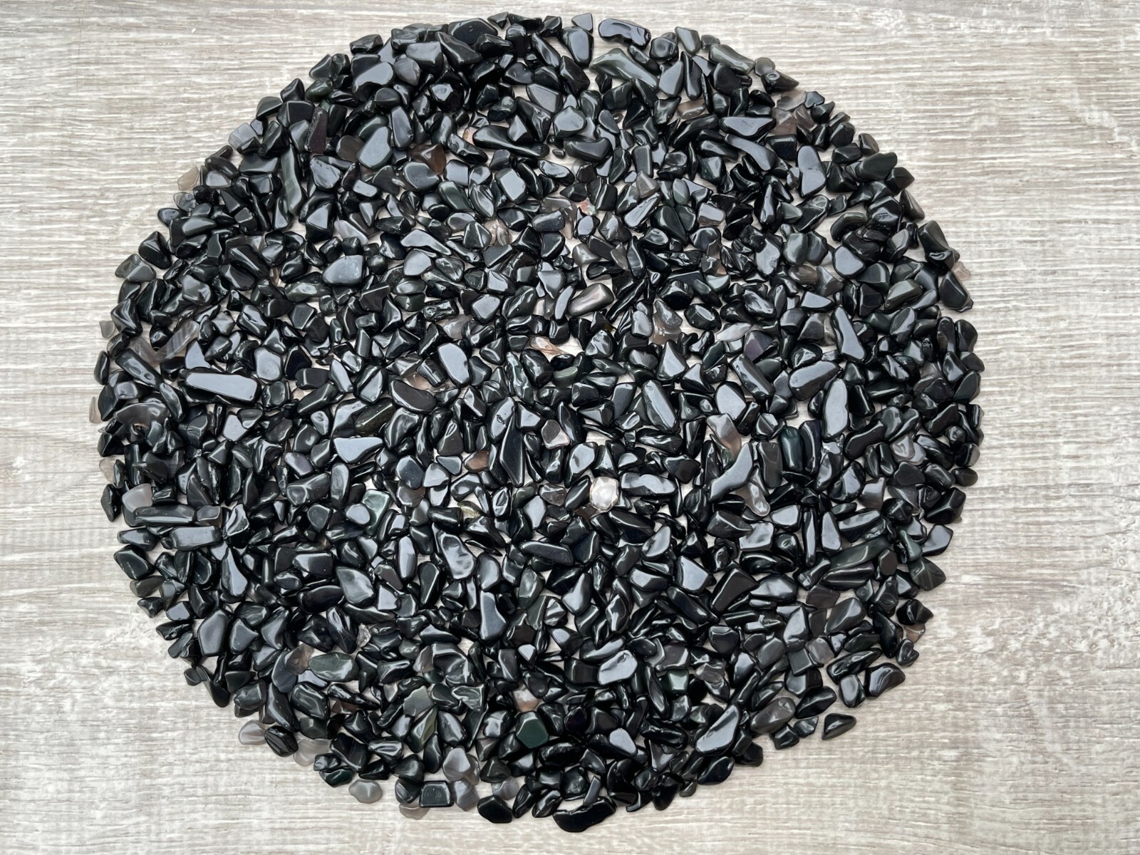 Grade A++ Rainbow Obsidian Semi Tumbled Gemstone Chips 4 – 12mm, Wholesale Lot