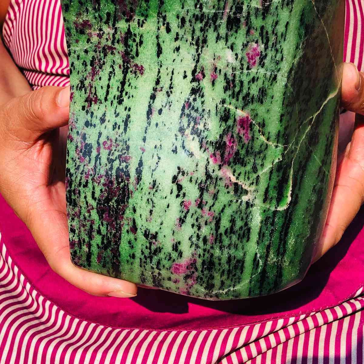 10.69LB Natural zoisite specimen ore quartz crystal mineral healing decor