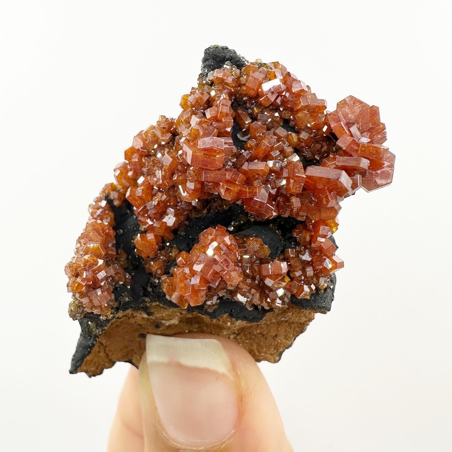 Vanadinite Crystals from Morocco, 5x3x3 cm Rare Mineral Specimens
