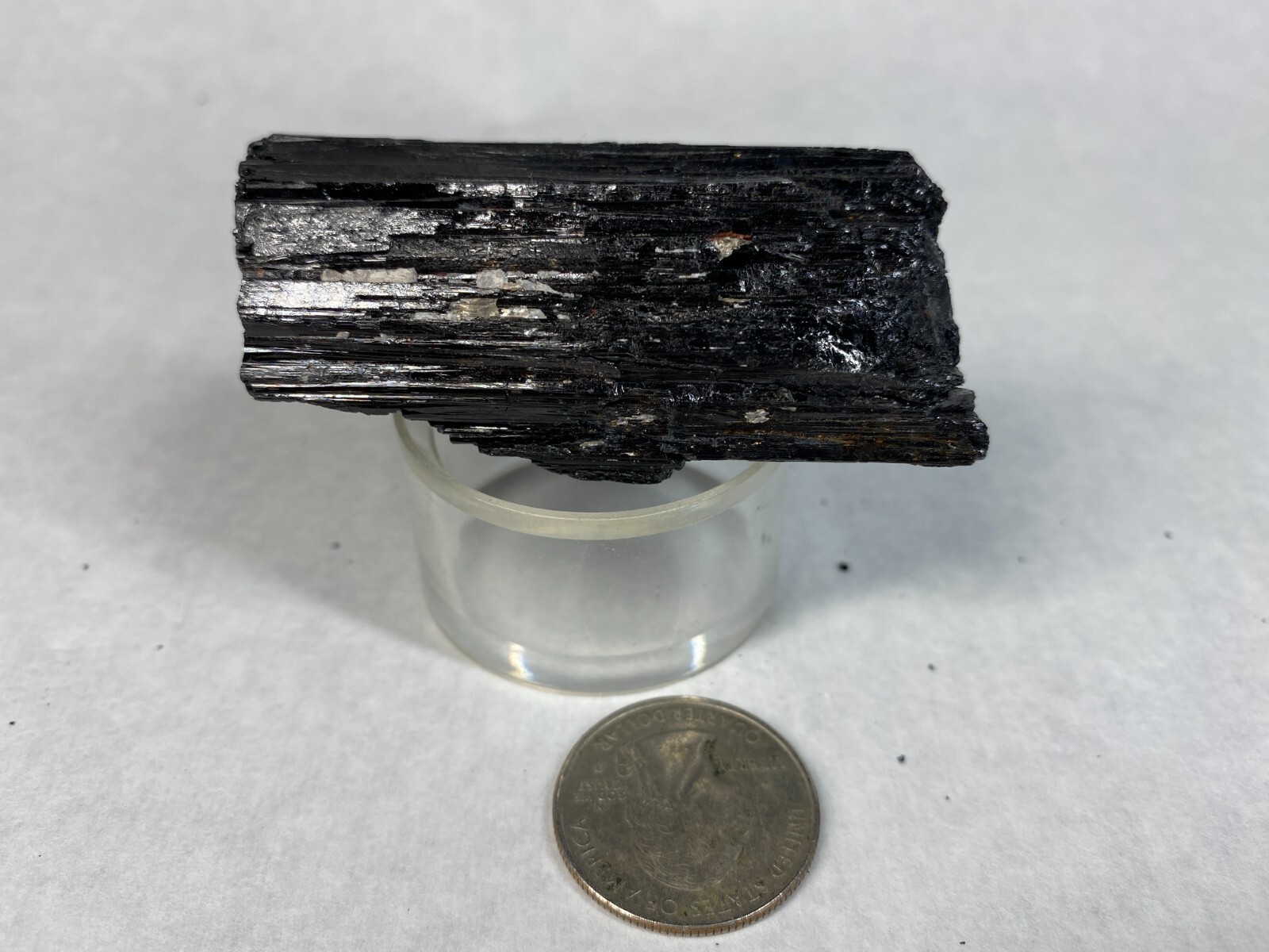 Black Tourmaline Specimen Brazil 4.0 oz. Healing Crystal Reiki FREE Ship!