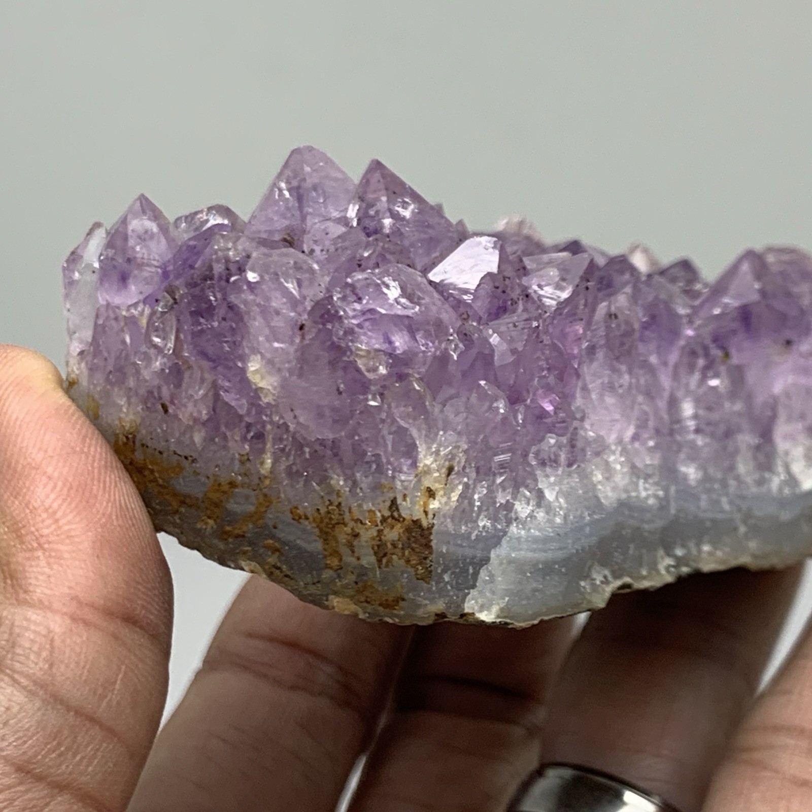 176g Natural Amethyst geode quartz cluster crystal specimen mineral Healing