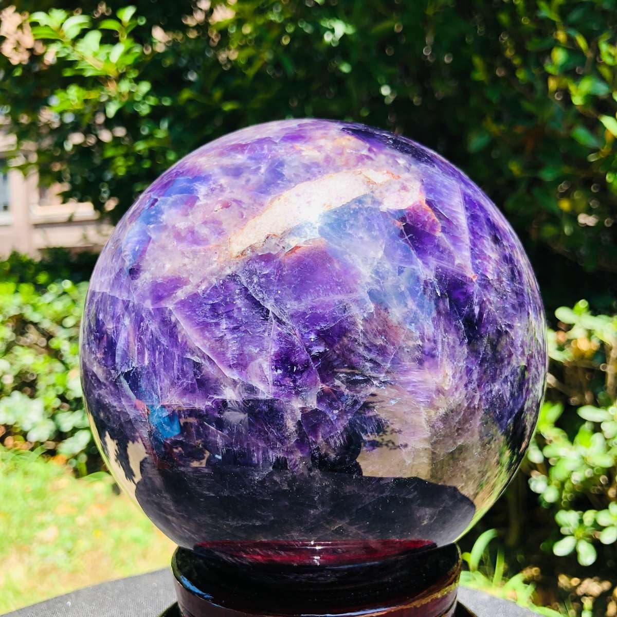 7.96LB Natural dream amethyst sphere quartz polished ball healing decor gift