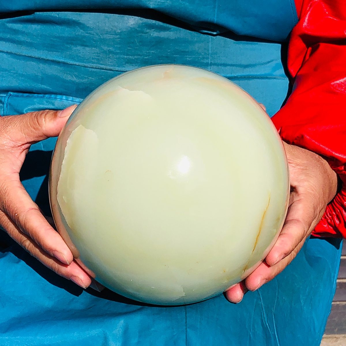 13.77LB Natural Afghanite sphere quartz crystal polished ball healing decor gift