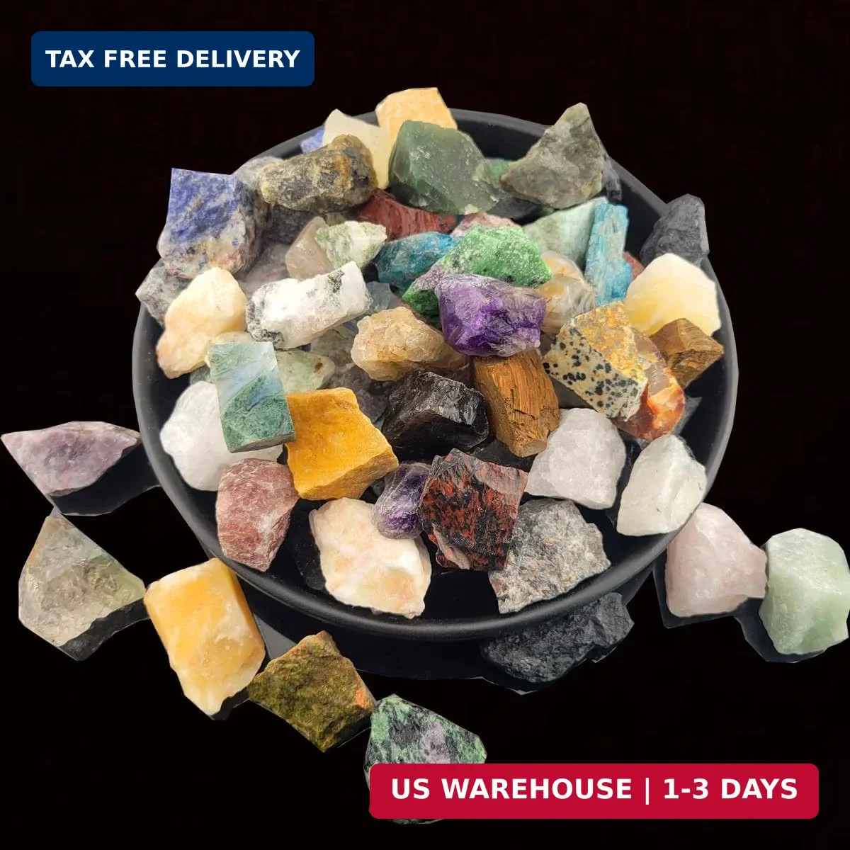 5.4lb Bulk Natural Rocks for Tumbling,Rocks Minerals Collections Raw Crystals Ro