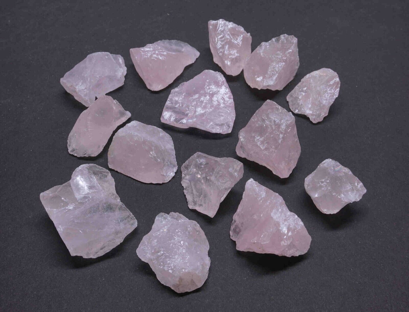 Rose Quartz 1/4 Lb Box Natural Pink Crystal Chunks Wholesale Raw Gemstones