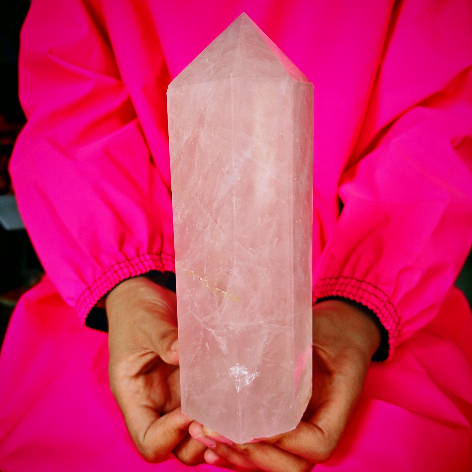 2.75LB Natural Powder Crystal Tower Column Wand Obelisk Mineral Healing 1.25kg
