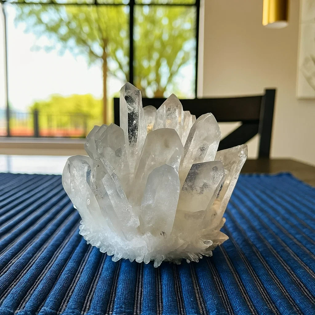 Natural Clear Quartz Cluster Healing Crystal Reiki Mineral Specimen Home Decor