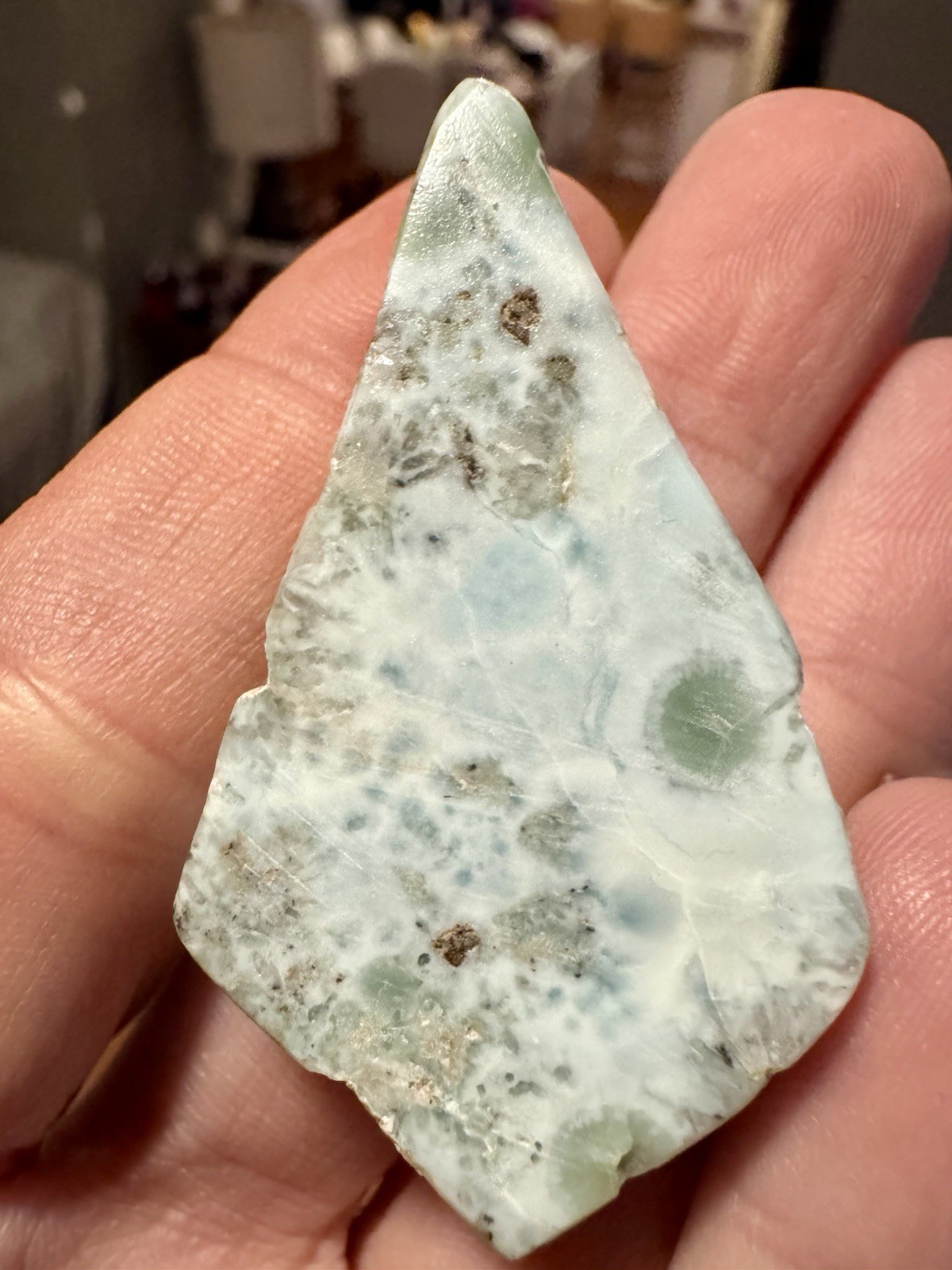 Beautiful Dominican Republic Larimar 17 Grams.