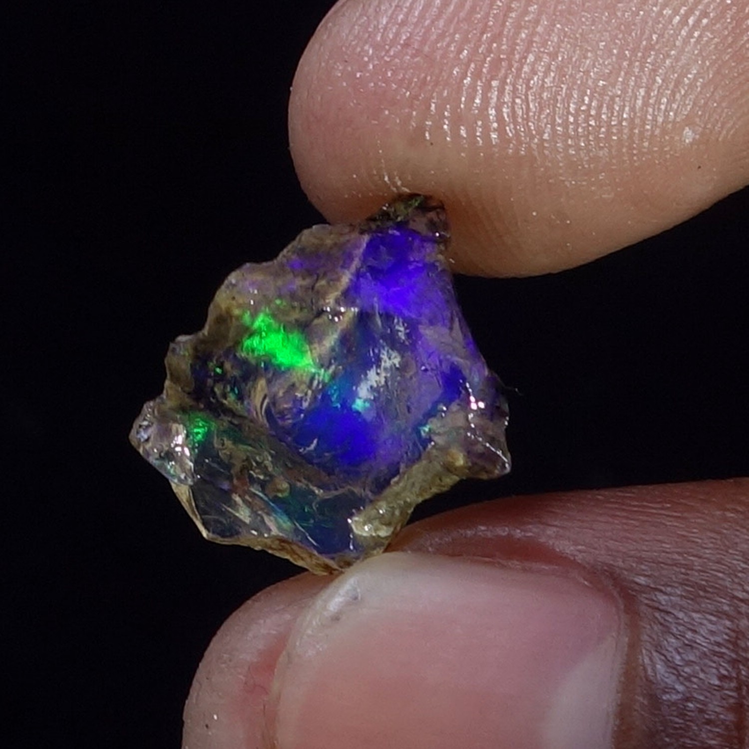 Opal Natural Ethiopian Loose Rough Raw Opal Gemstone Multi Fire Oil Rough 05 CT