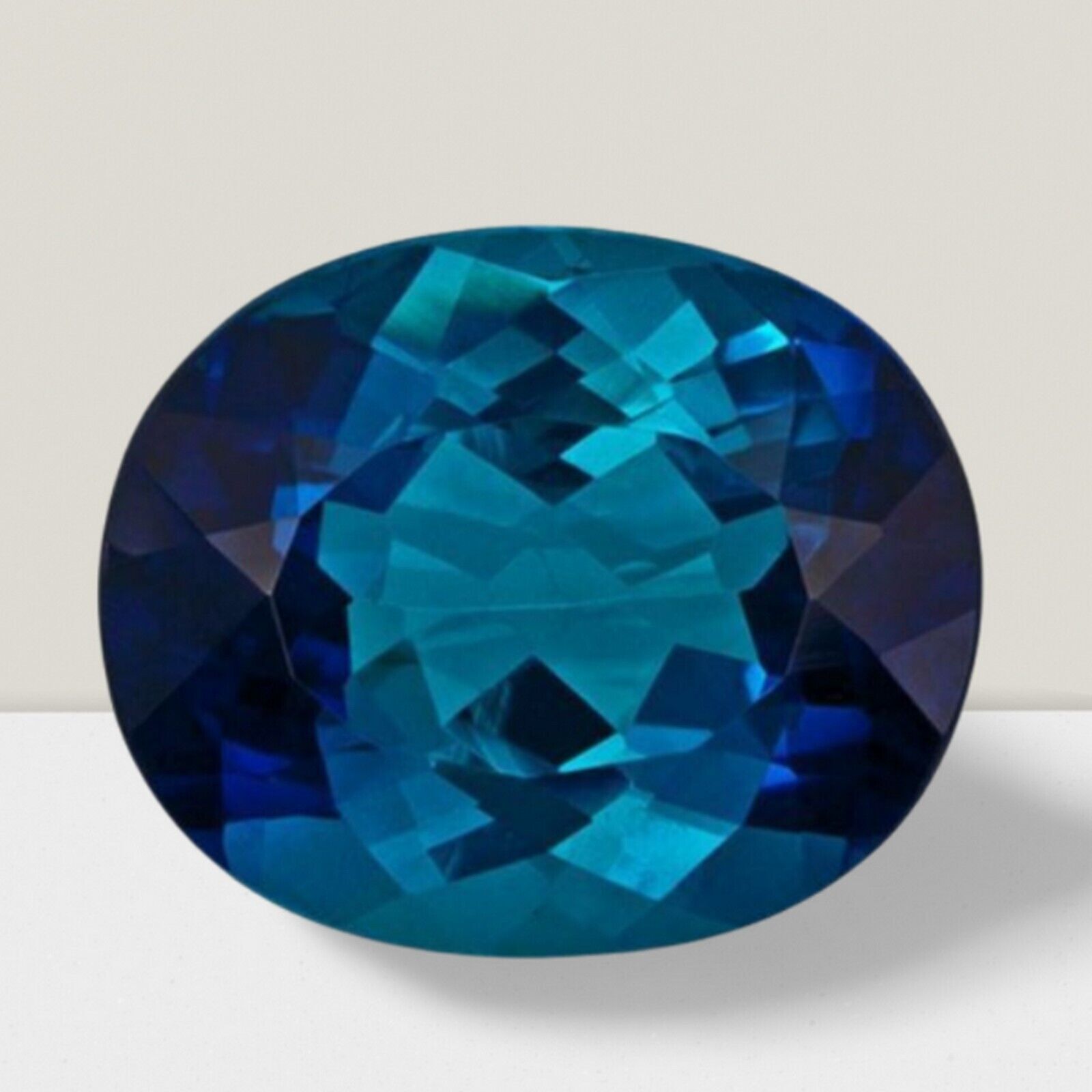 Blue Tourmaline Oval Cut Gemstone 2 Cts – 10×8 mm Lustrous Loose Gem