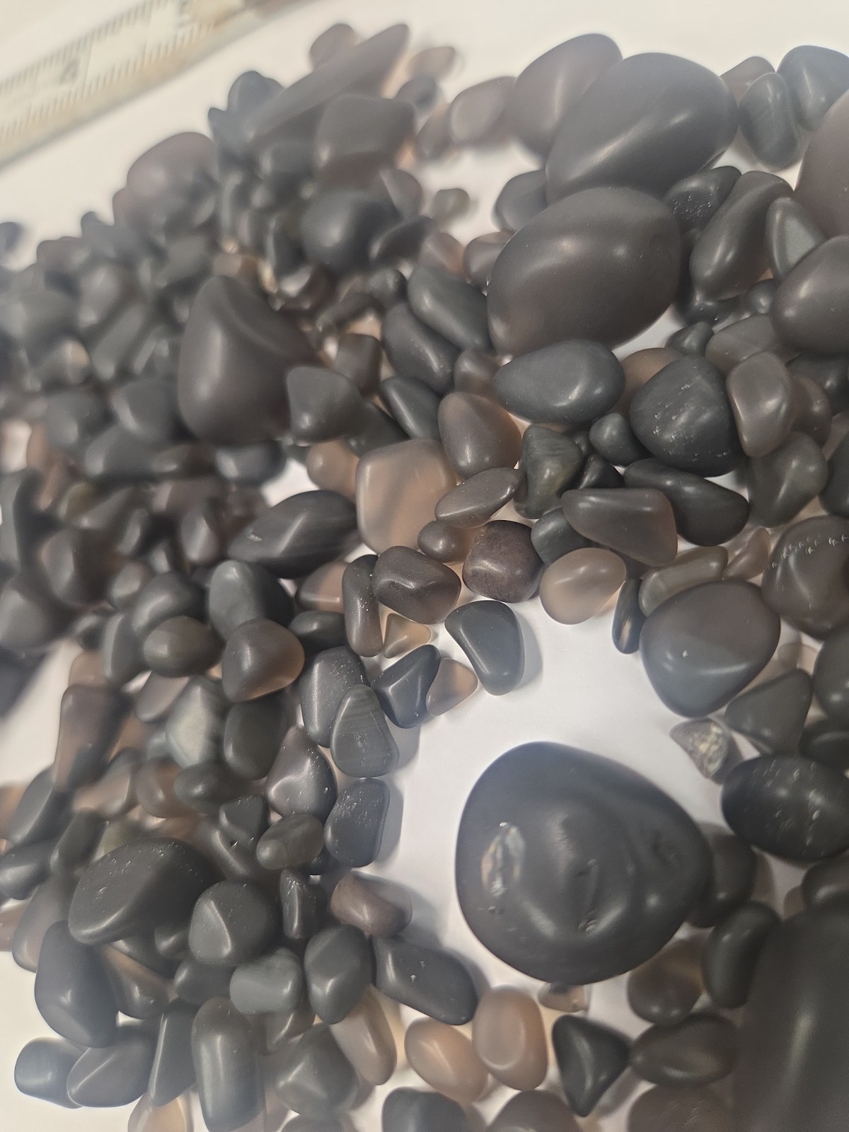 Obsidian Apache Tears Rough Stone Crystals Gems For Jewelry Healing Tumbling.